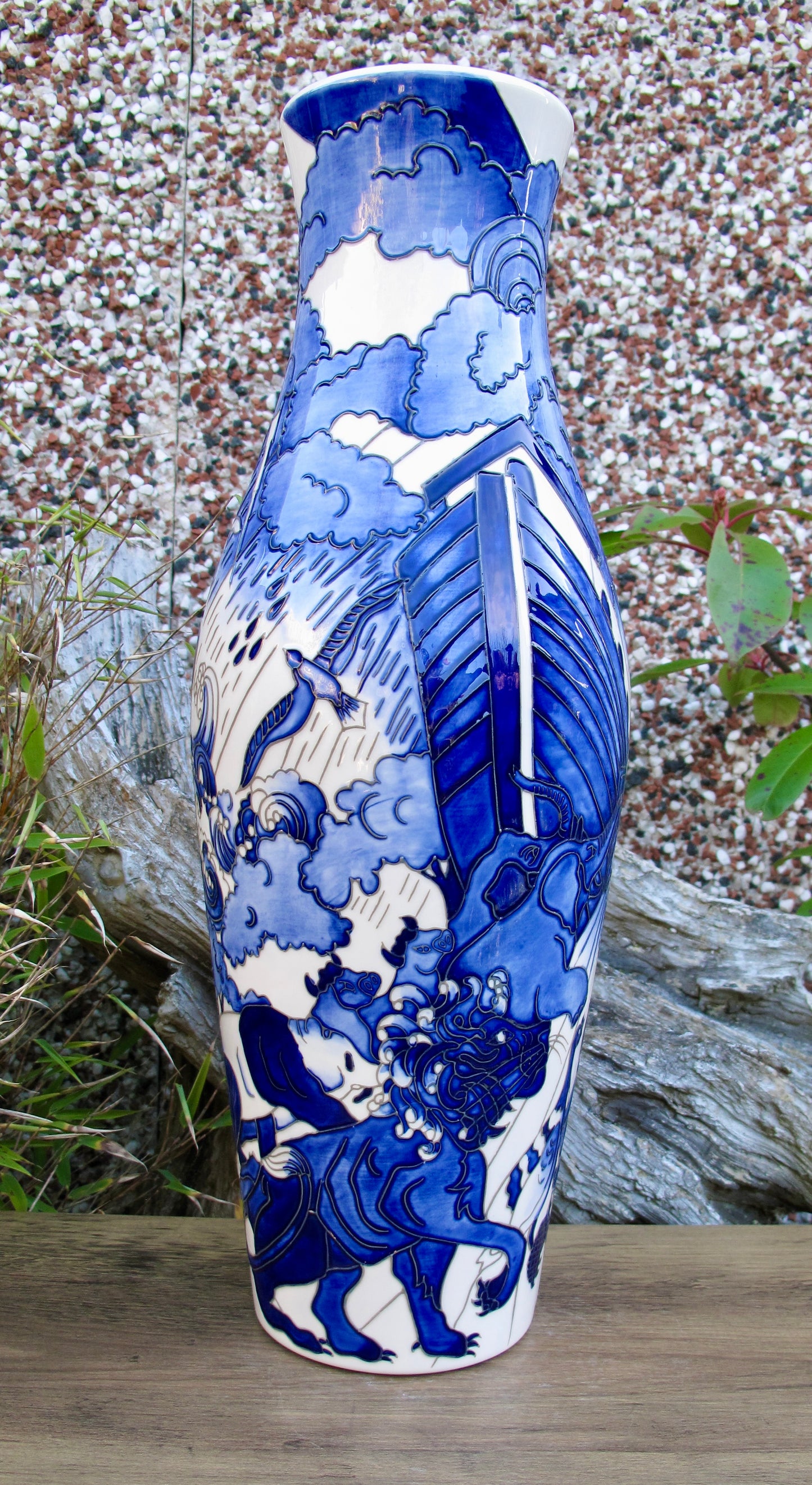 Moorcroft THE ARK 120/16 vase Limited Edition 30/50 Retail Price £895  Animails