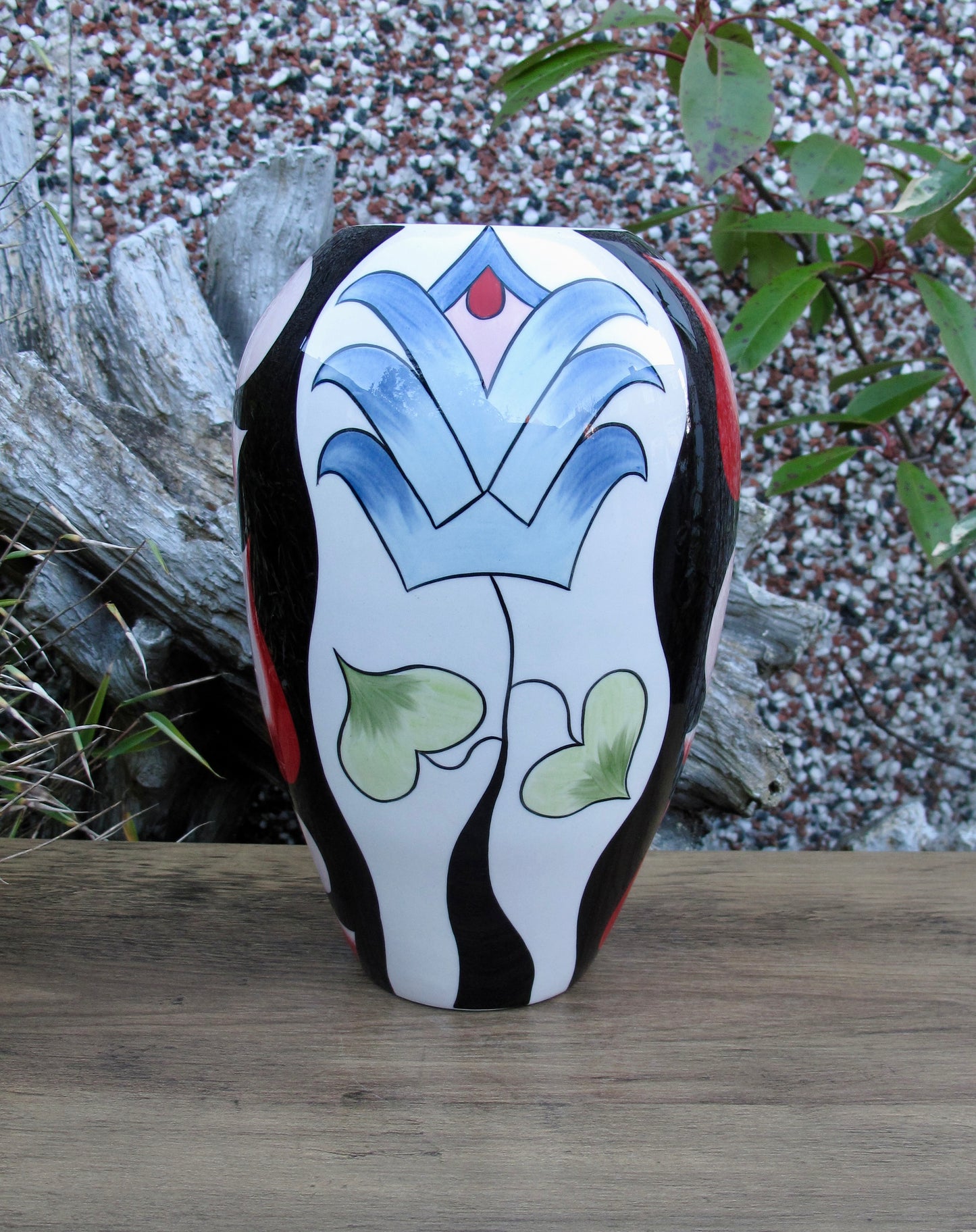 Lorna Bailey Rare BULBOUS Vase Limited Edition 1/3 Open Day 23/2/08 Gold Signed