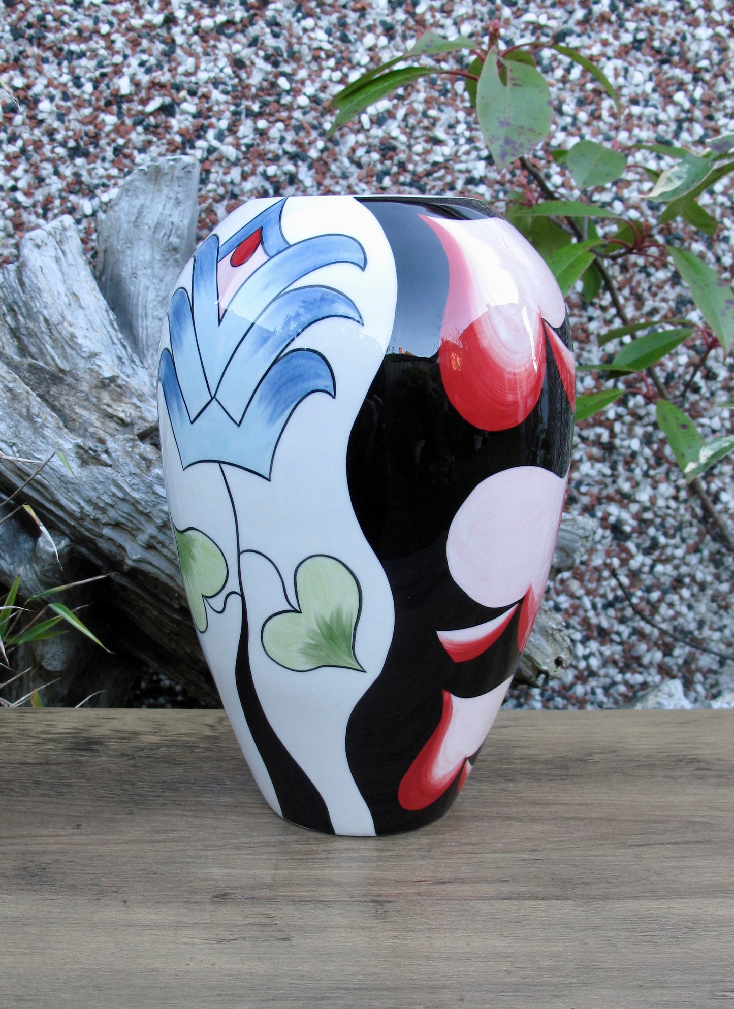 Lorna Bailey Rare BULBOUS Vase Limited Edition 1/3 Open Day 23/2/08 Gold Signed