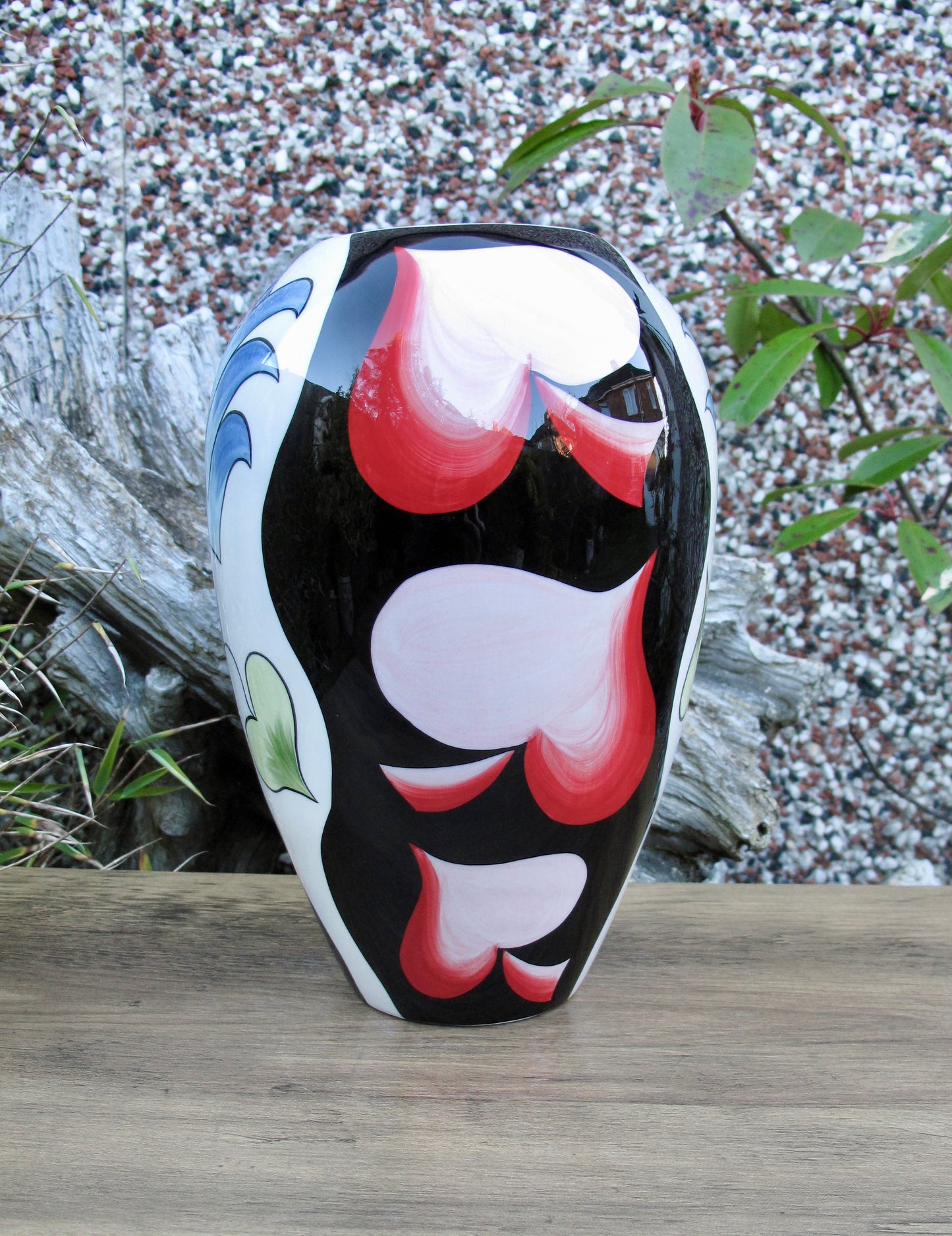 Lorna Bailey Rare BULBOUS Vase Limited Edition 1/3 Open Day 23/2/08 Gold Signed