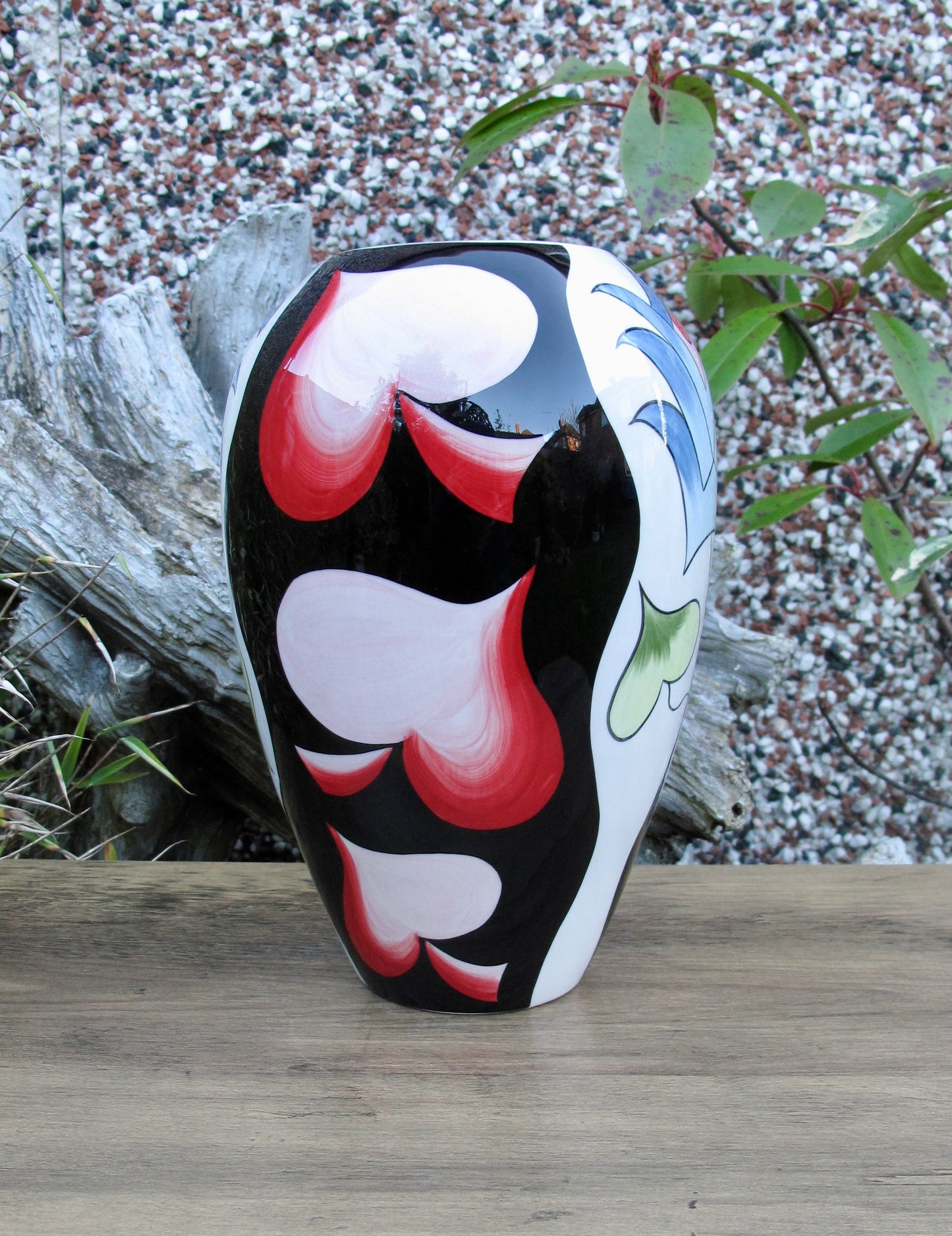 Lorna Bailey Rare BULBOUS Vase Limited Edition 1/3 Open Day 23/2/08 Gold Signed