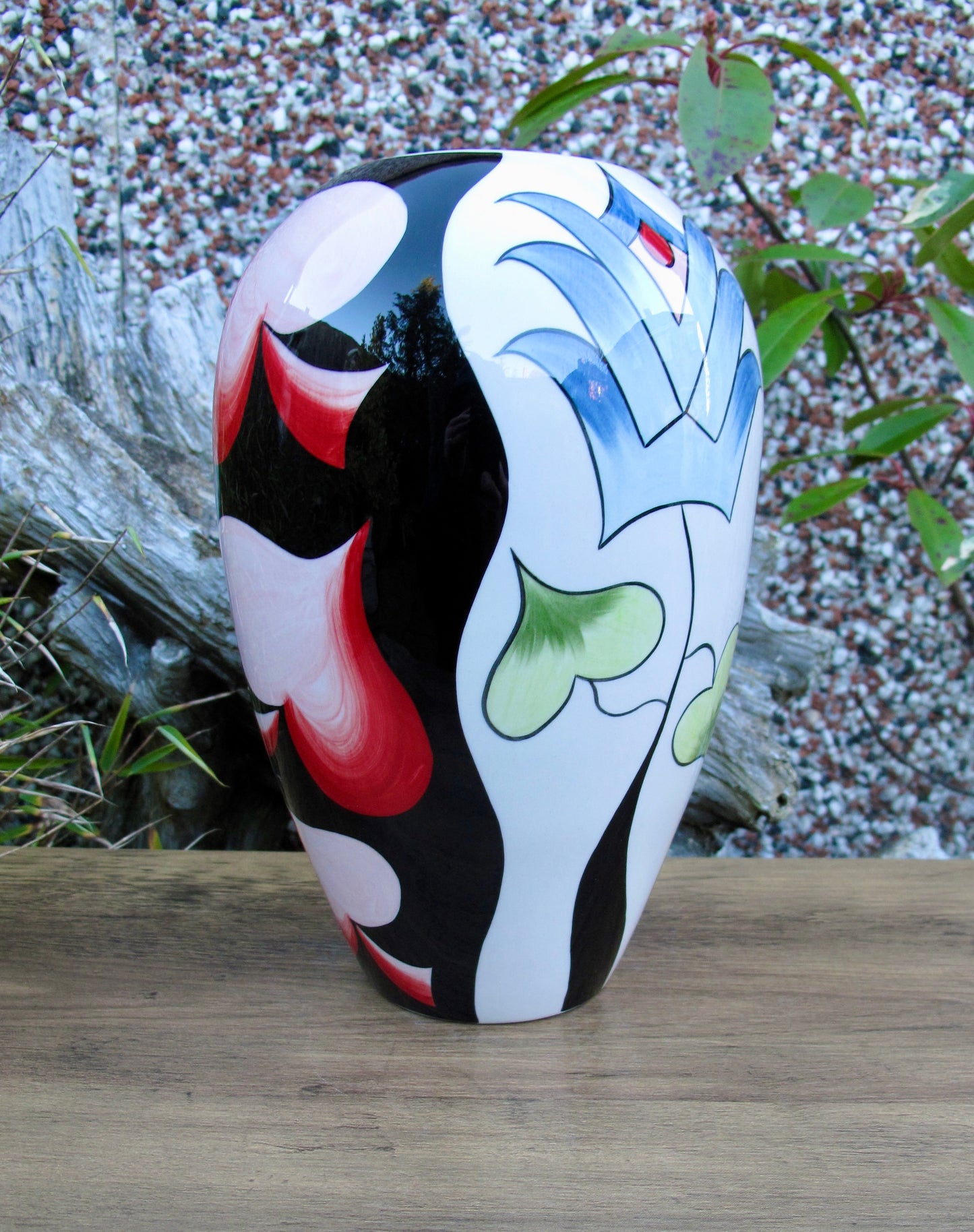 Lorna Bailey Rare BULBOUS Vase Limited Edition 1/3 Open Day 23/2/08 Gold Signed