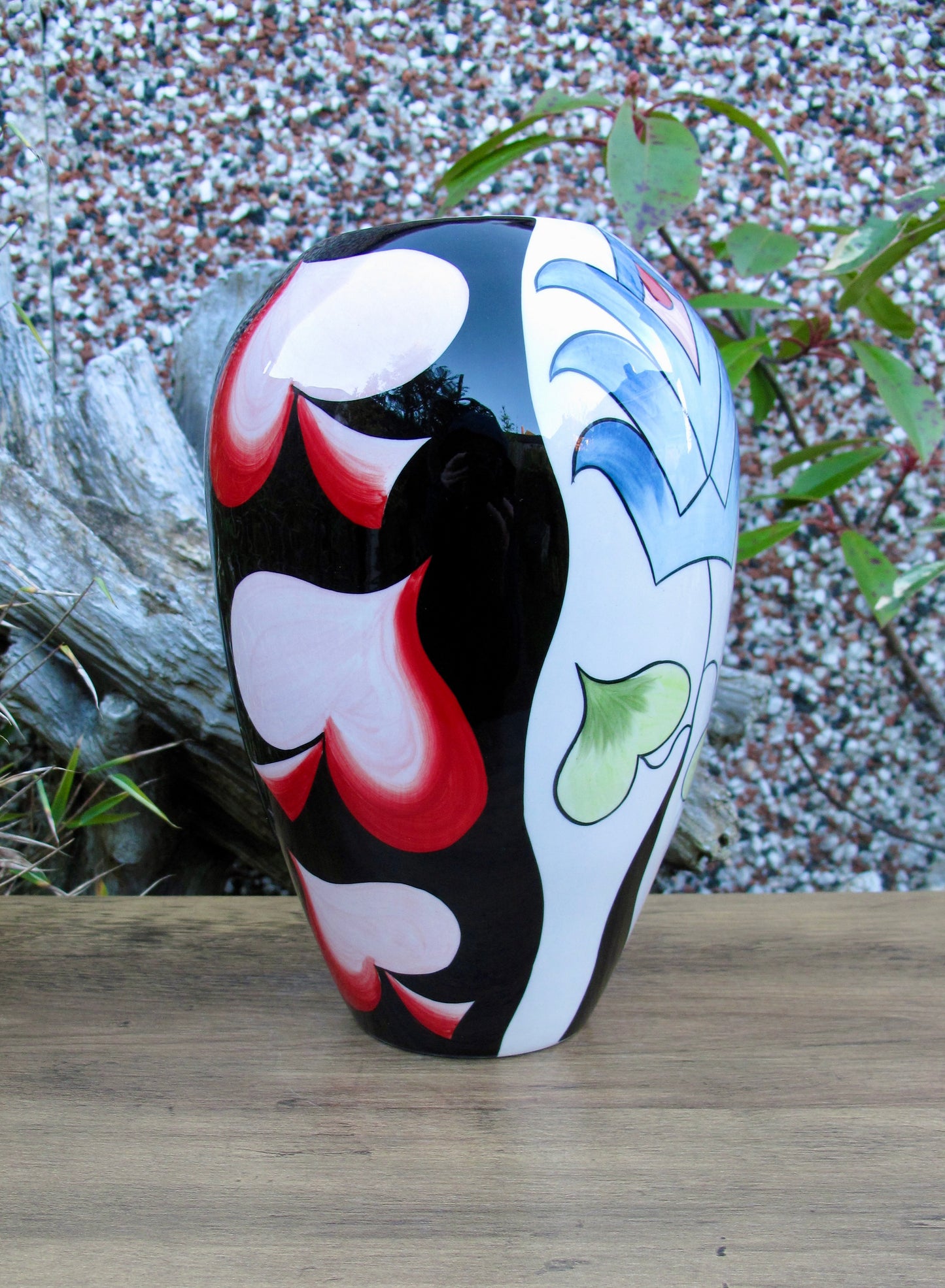 Lorna Bailey Rare BULBOUS Vase Limited Edition 1/3 Open Day 23/2/08 Gold Signed