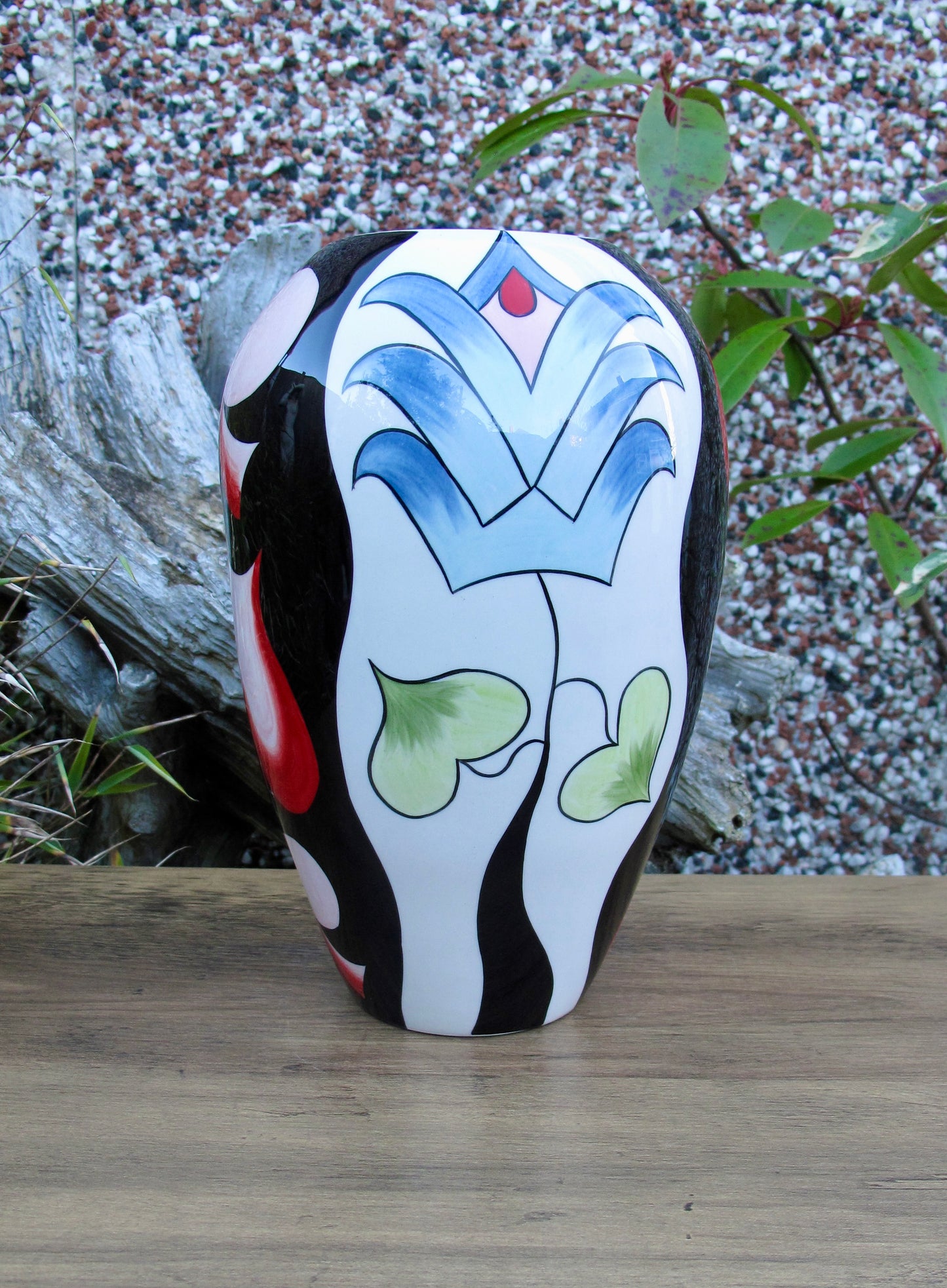 Lorna Bailey Rare BULBOUS Vase Limited Edition 1/3 Open Day 23/2/08 Gold Signed