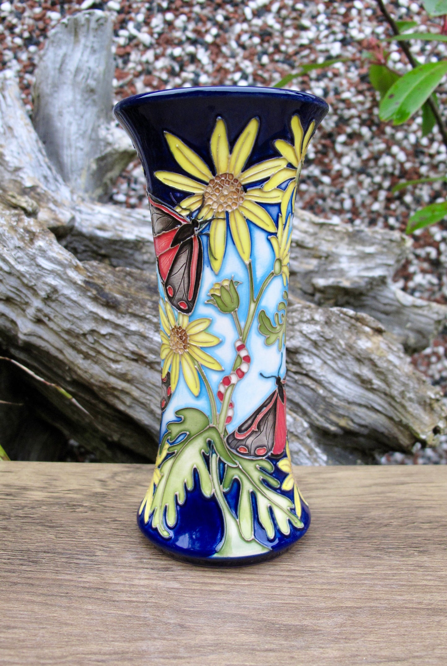 Moorcroft RSPB CINNABAR Vase 159/6 Trial Date 17.7.24 Retail Price £575