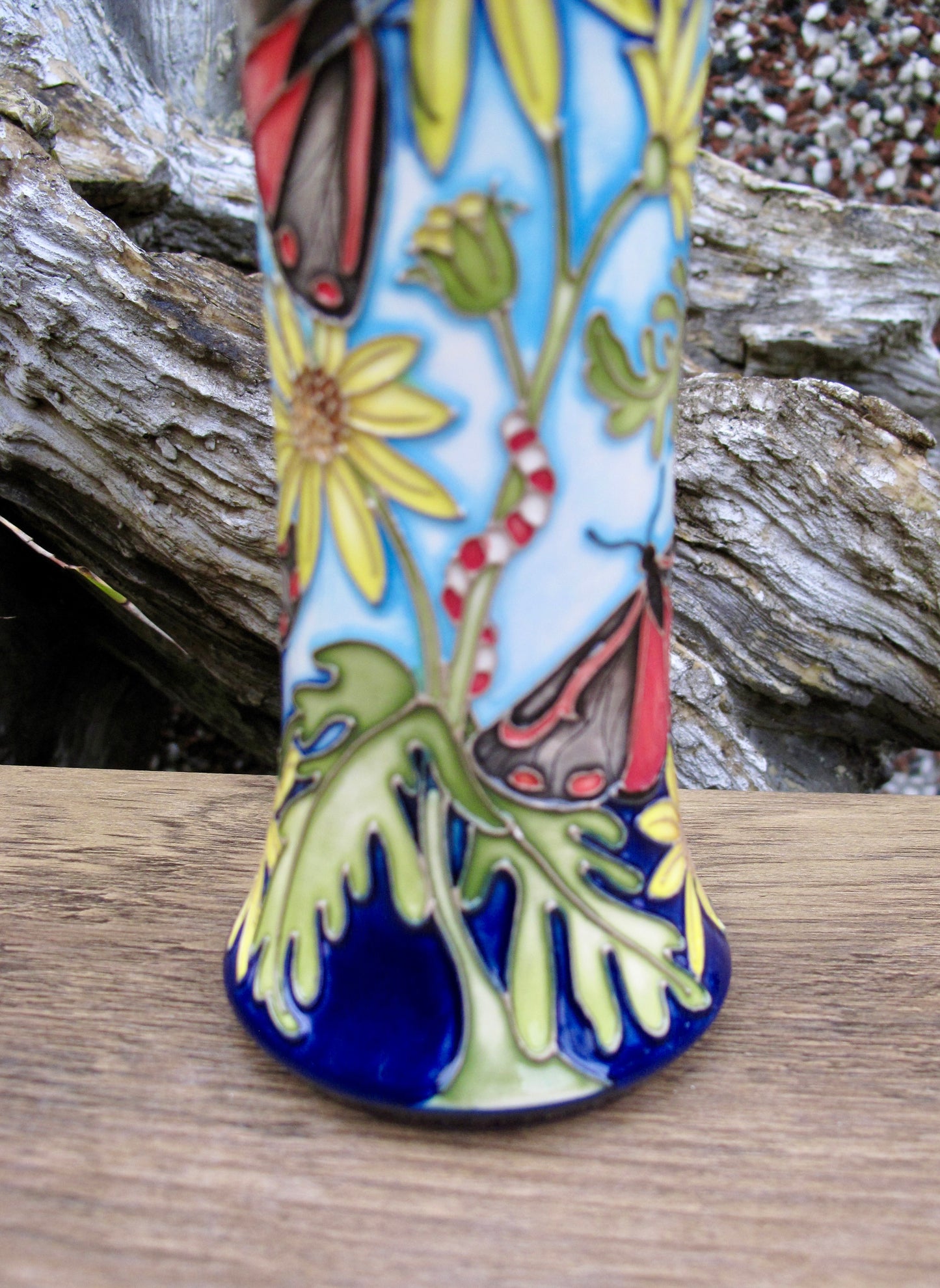 Moorcroft RSPB CINNABAR Vase 159/6 Trial Date 17.7.24 Retail Price £575