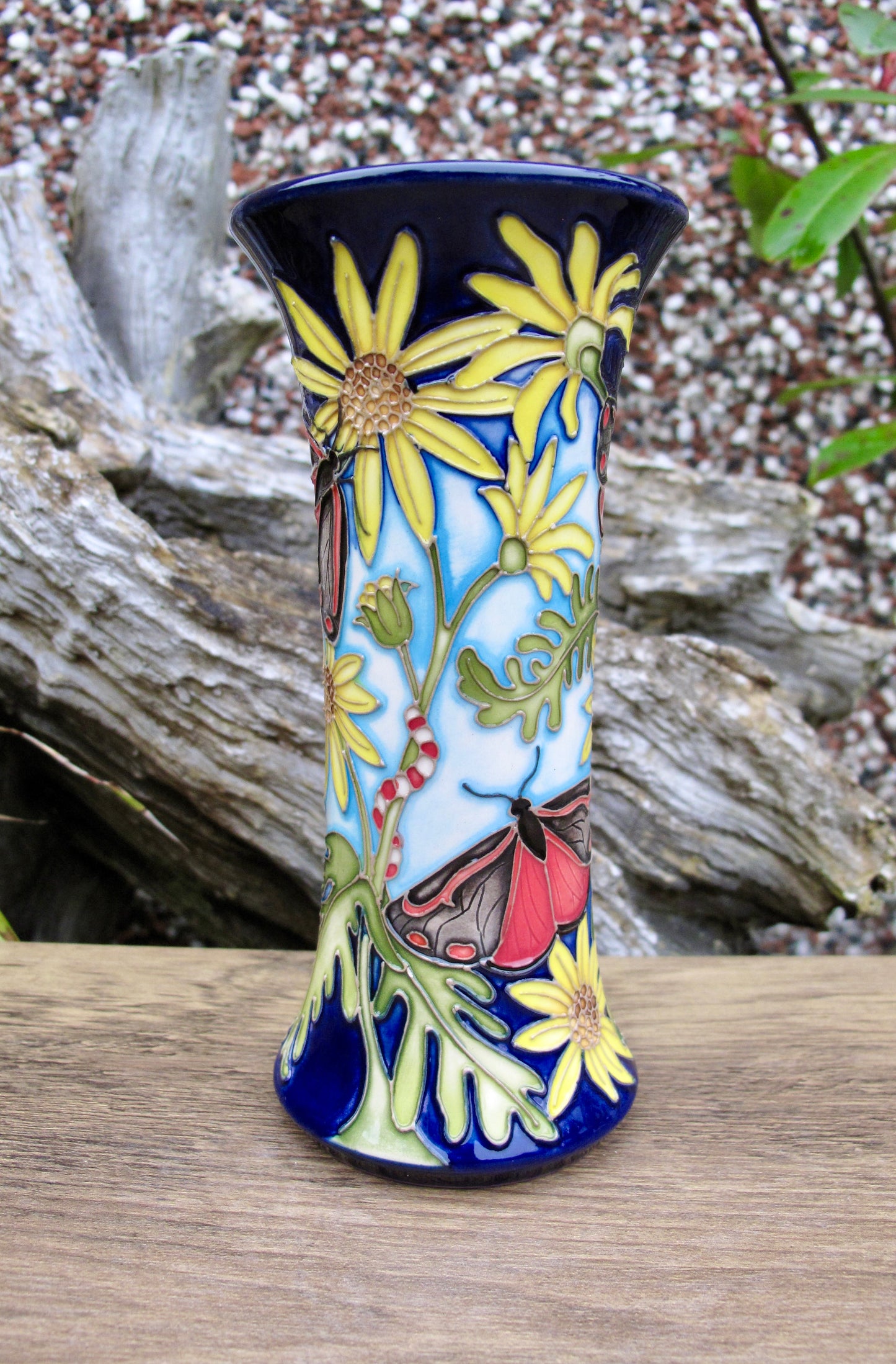 Moorcroft RSPB CINNABAR Vase 159/6 Trial Date 17.7.24 Retail Price £575