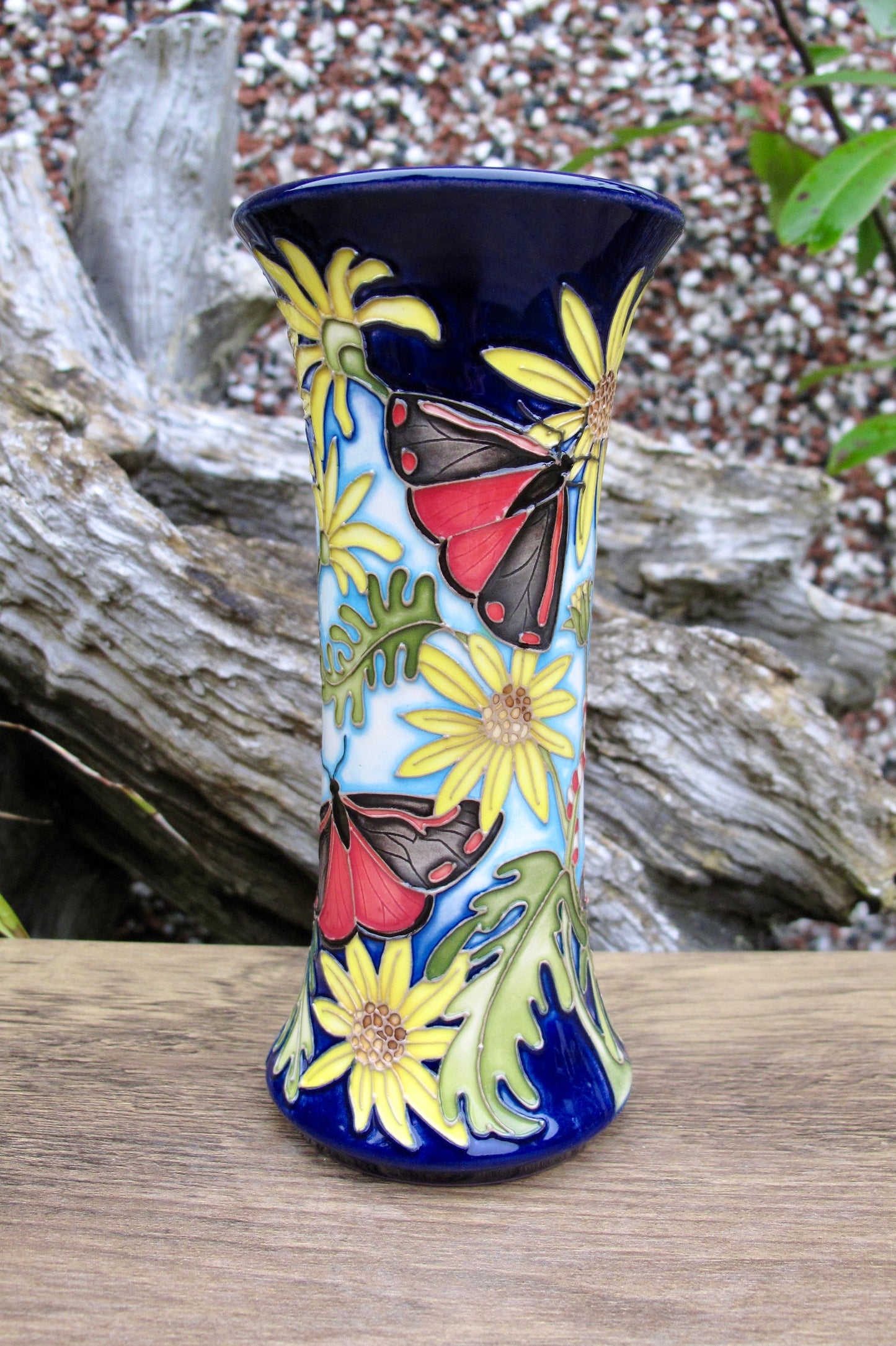 Moorcroft RSPB CINNABAR Vase 159/6 Trial Date 17.7.24 Retail Price £575