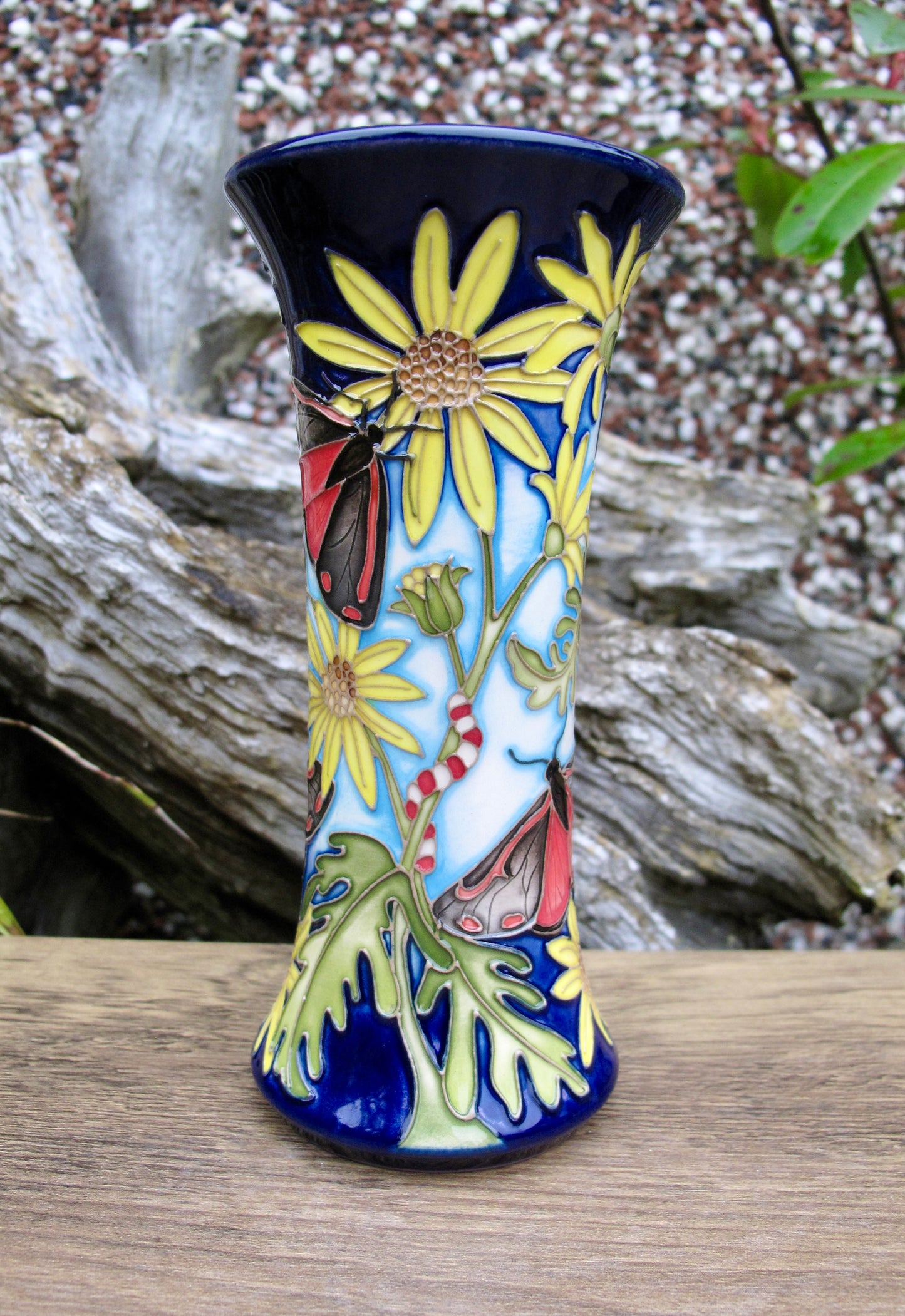 Moorcroft RSPB CINNABAR Vase 159/6 Trial Date 17.7.24 Retail Price £575