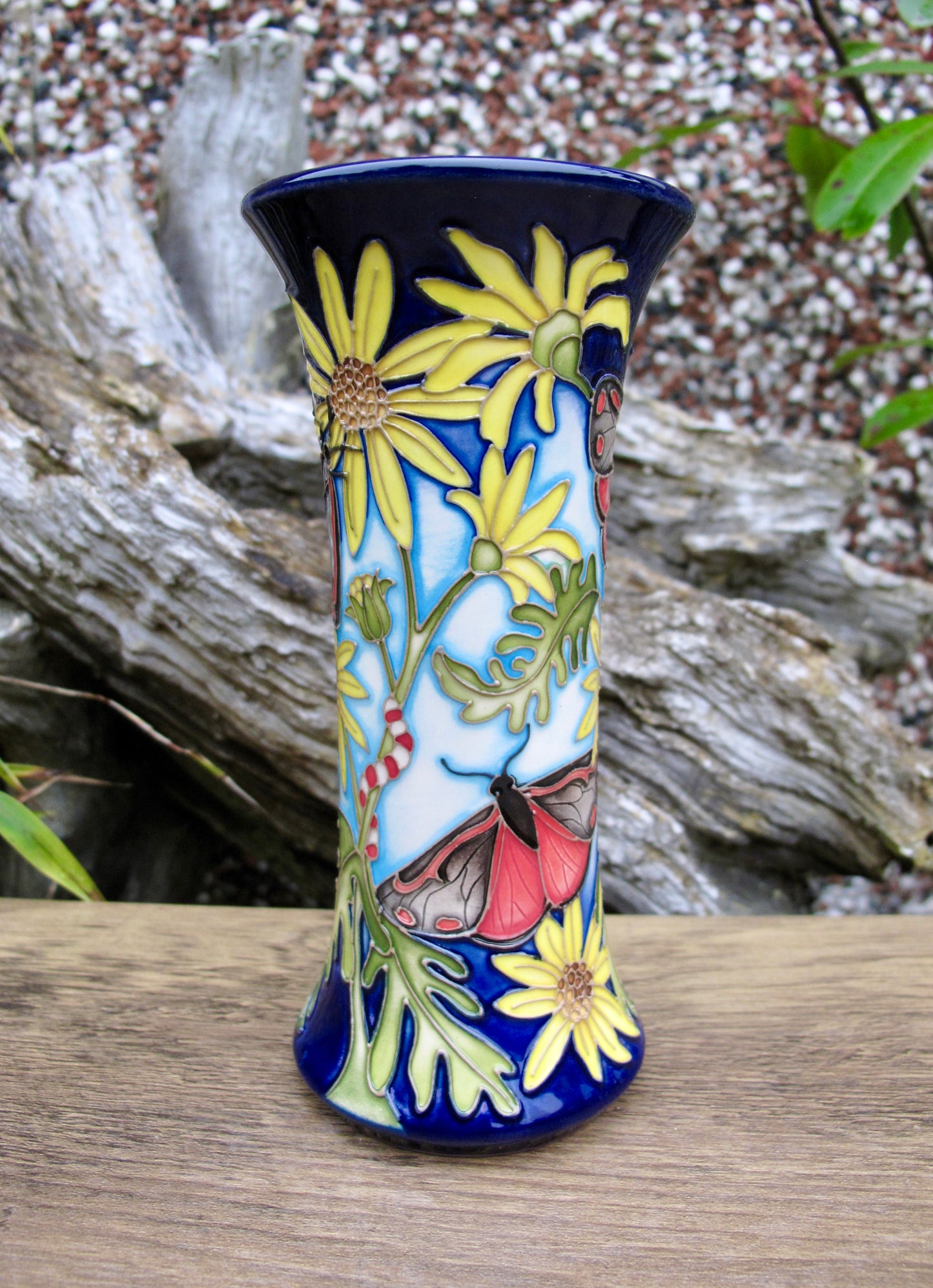 Moorcroft RSPB CINNABAR Vase 159/6 Trial Date 17.7.24 Retail Price £575