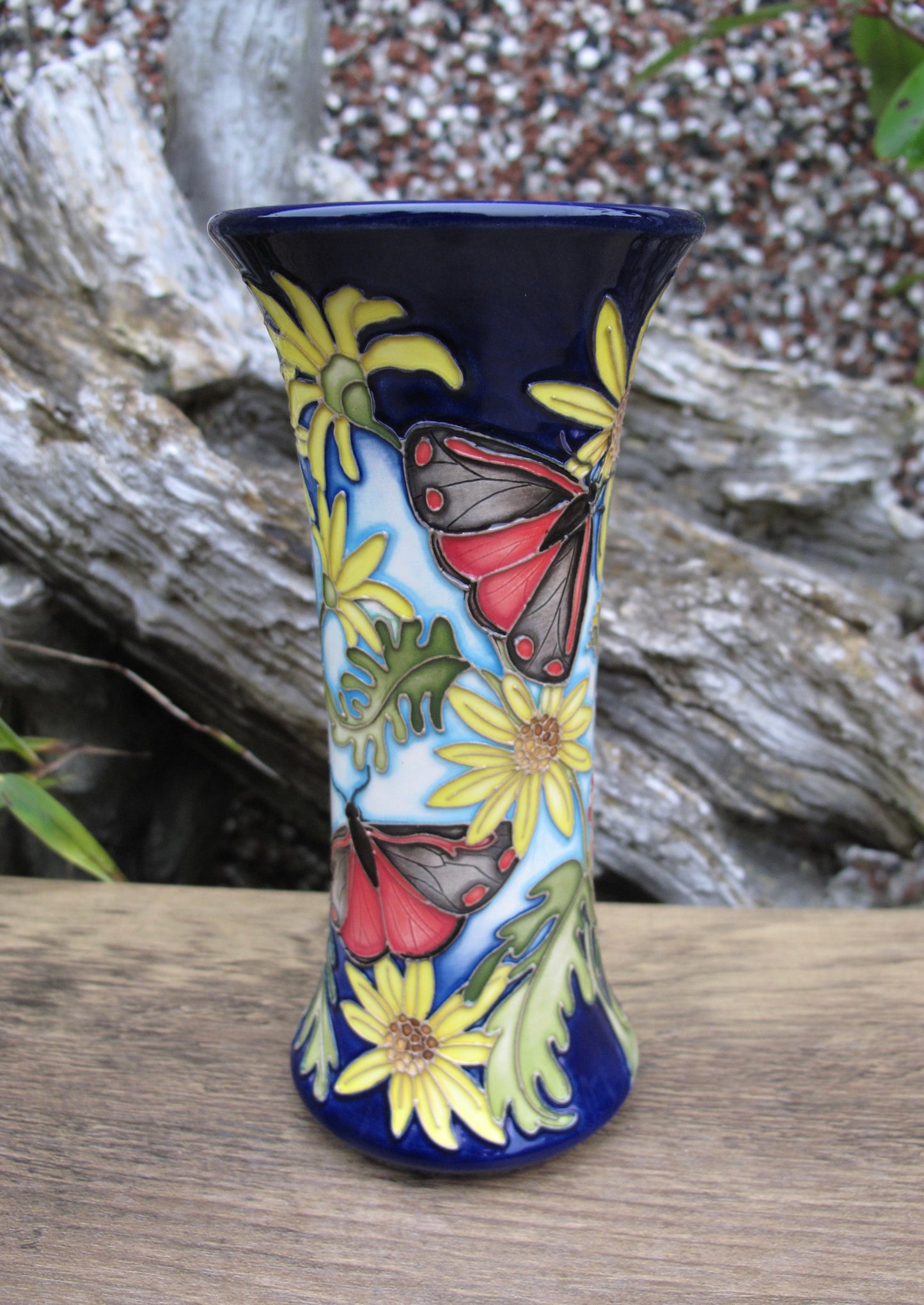 Moorcroft RSPB CINNABAR Vase 159/6 Trial Date 17.7.24 Retail Price £575