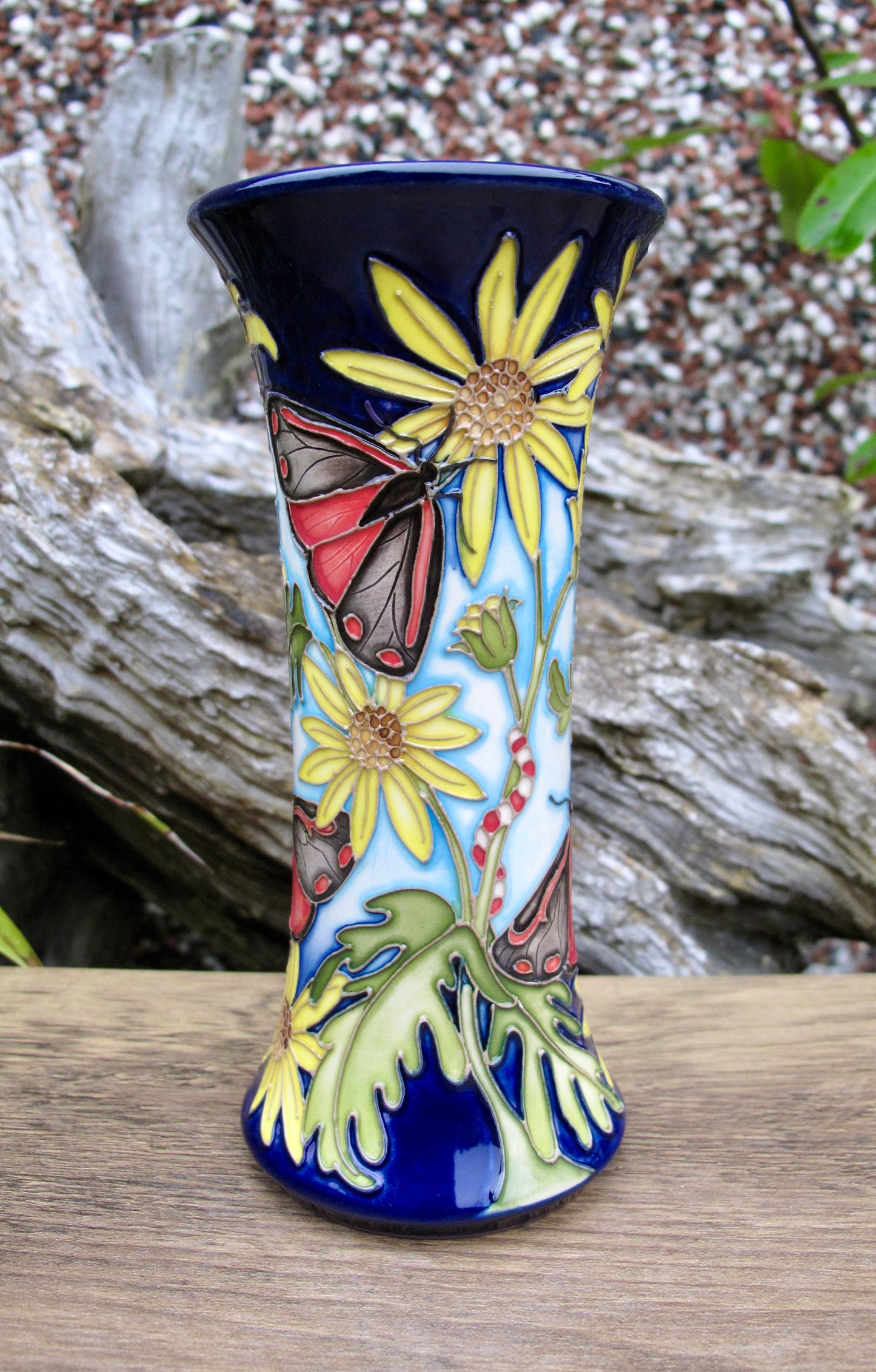Moorcroft RSPB CINNABAR Vase 159/6 Trial Date 17.7.24 Retail Price £575