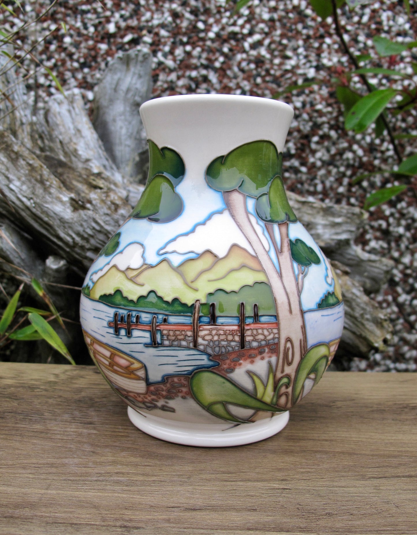 Moorcroft ASHNESS JETTY Vase 869/6 Limited Edition 48/50 Retail Price £565