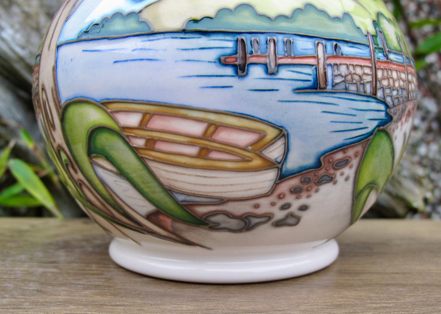 Moorcroft ASHNESS JETTY Vase 869/6 Limited Edition 48/50 Retail Price £565