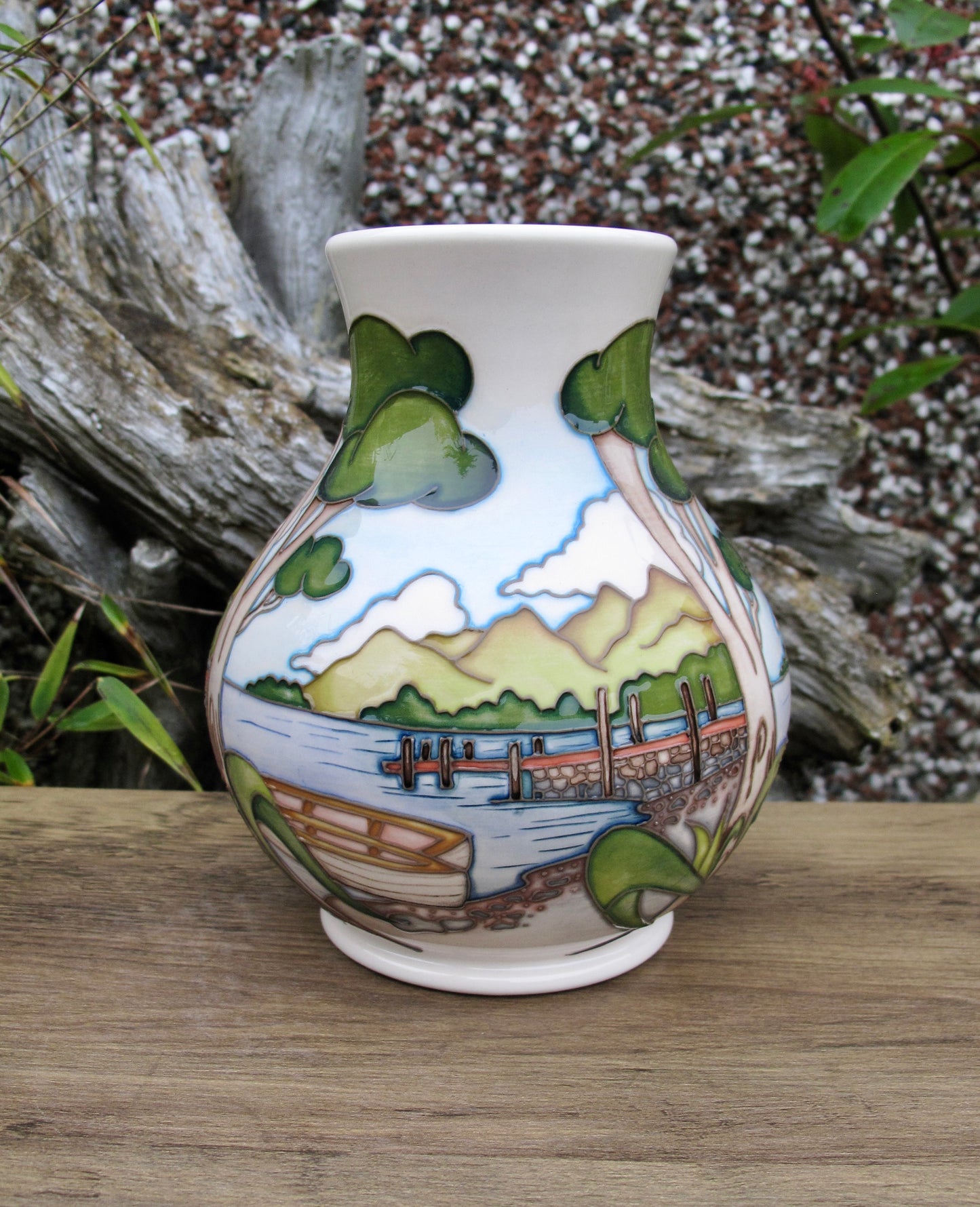 Moorcroft ASHNESS JETTY Vase 869/6 Limited Edition 48/50 Retail Price £565