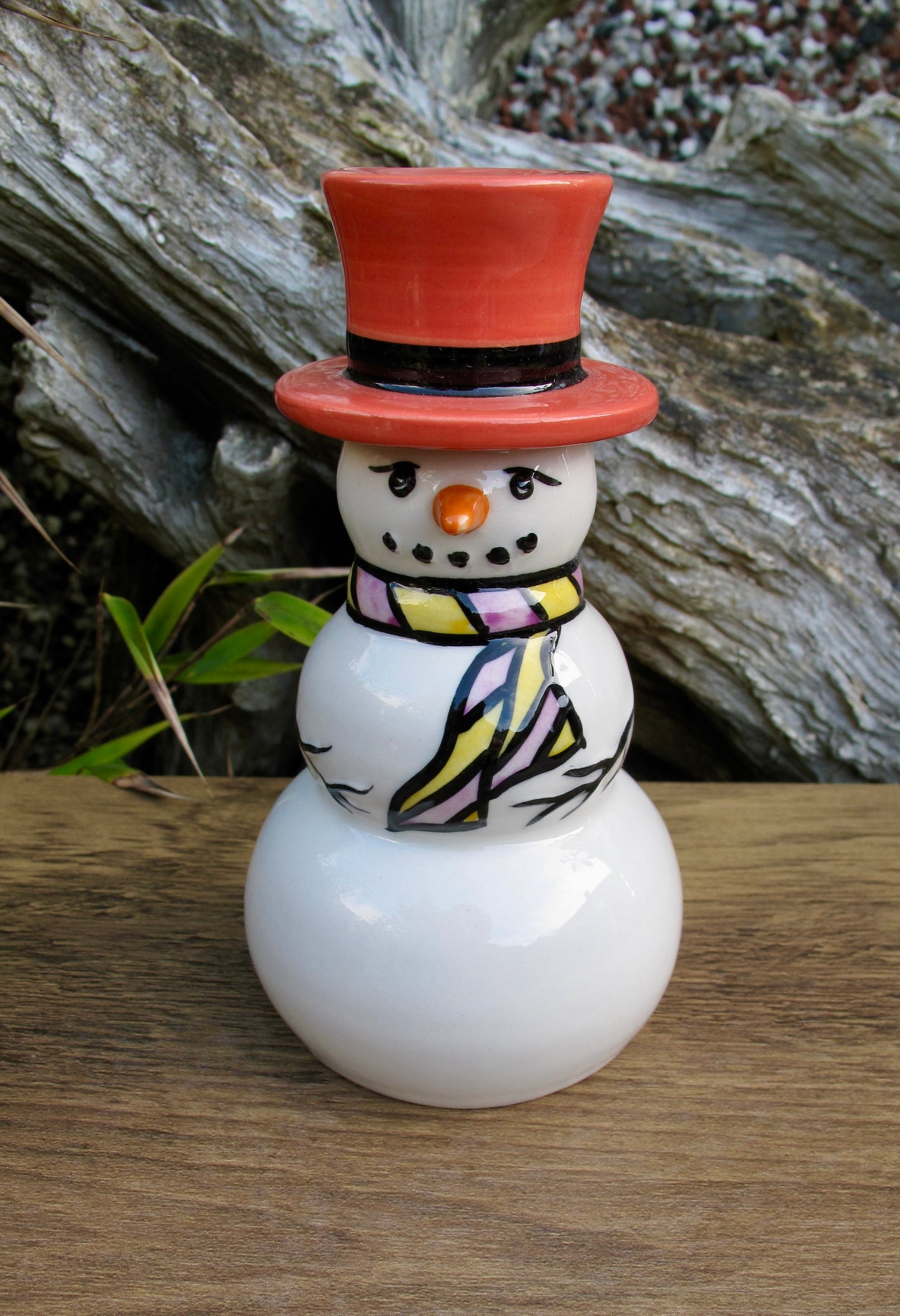 Lorna Bailey Rare COLOURWAY PROTOTYPE SNOWMAN 11th Collectors Club Piece