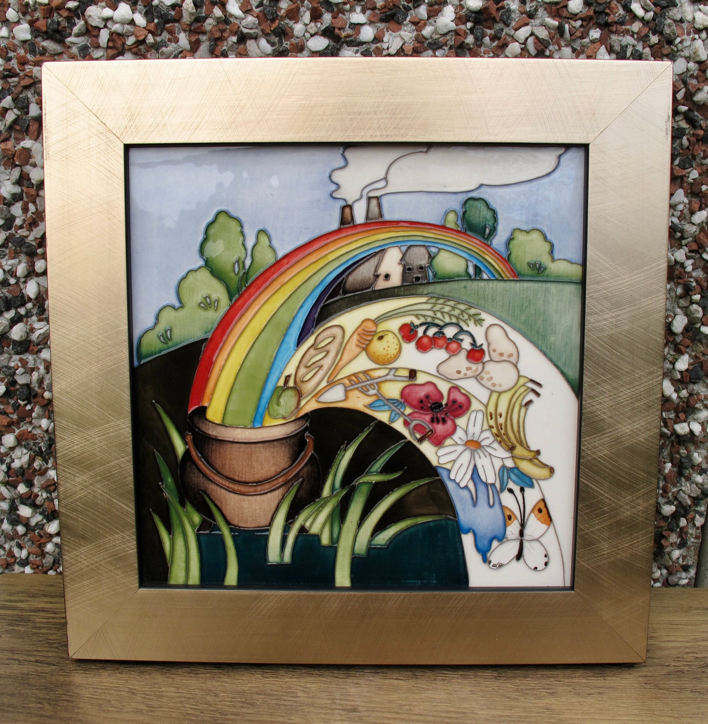 Moorcroft Rare END OF THE RAINBOW Trial 16.2.22 Plaque PLQ8 Retail Price £495