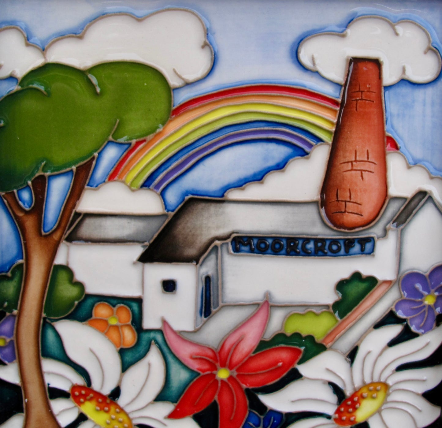 Moorcroft RAINBOW MAGIC PLQ6 Plaque Retail Price £390