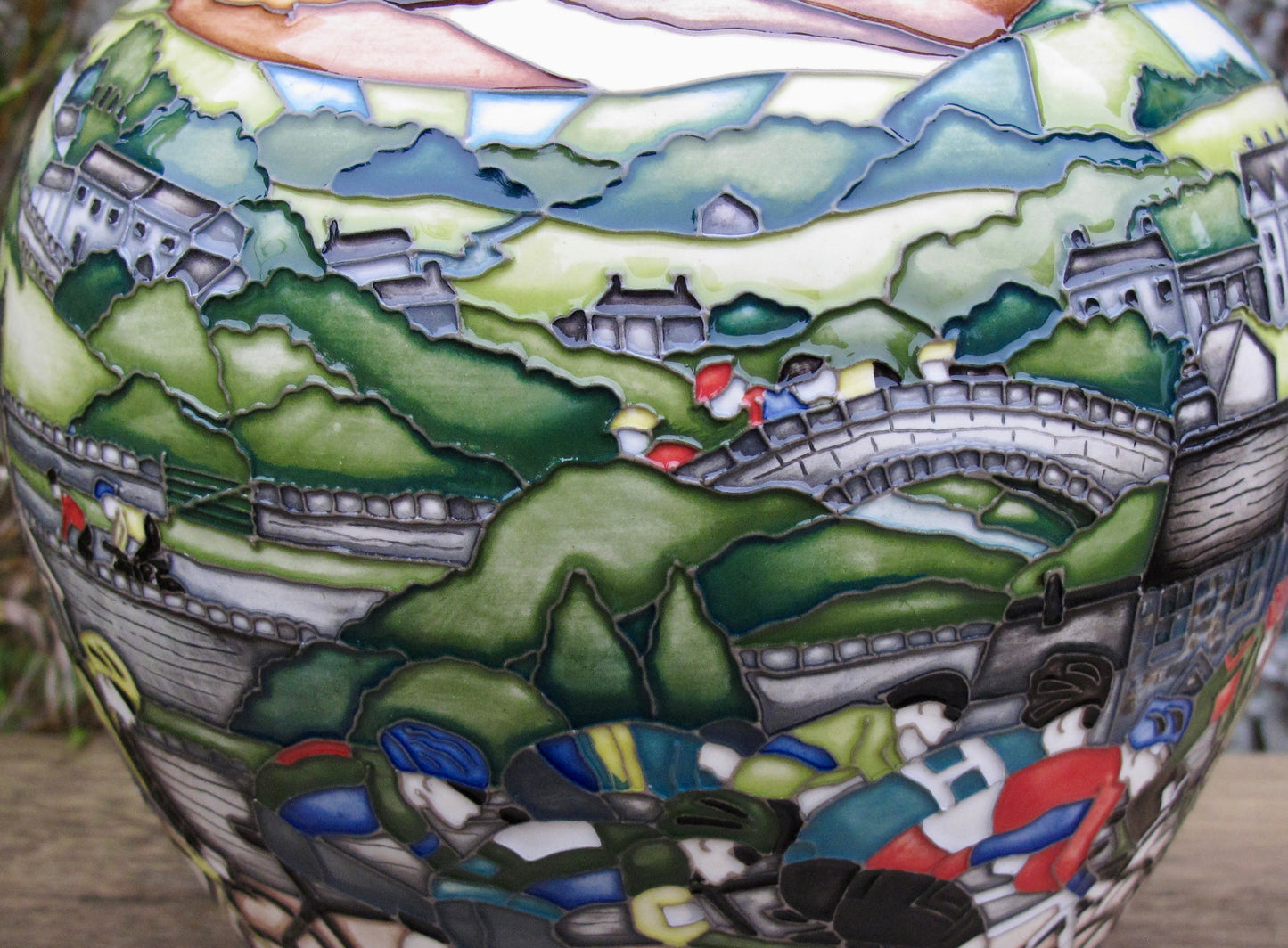 Moorcroft Exquisite THE TOUR Vase 189/8 Trial Dated 24.1.22 Retail Price £2145