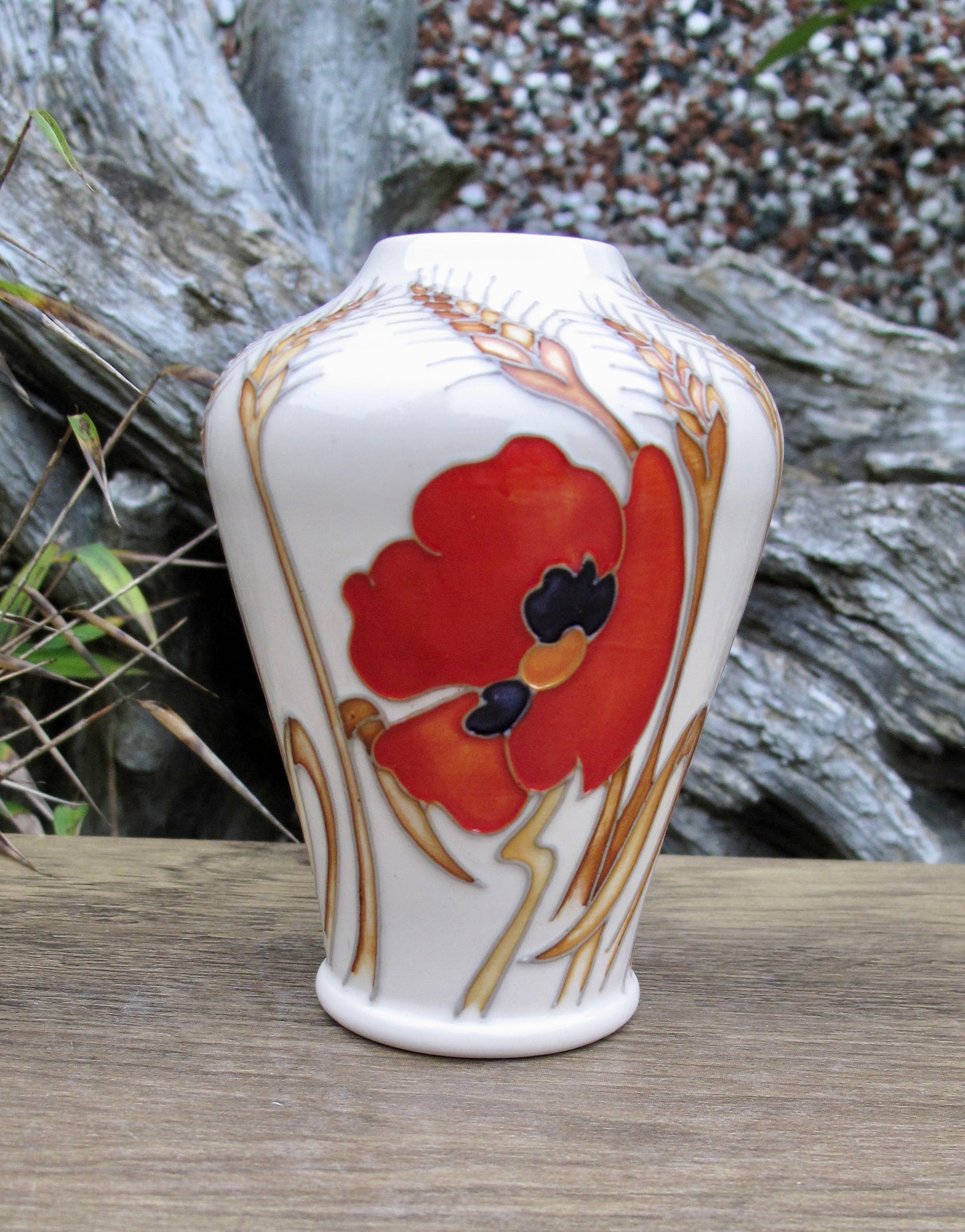 Moorcroft HARVEST POPPY Vase shape 576/4 Emma Bossons