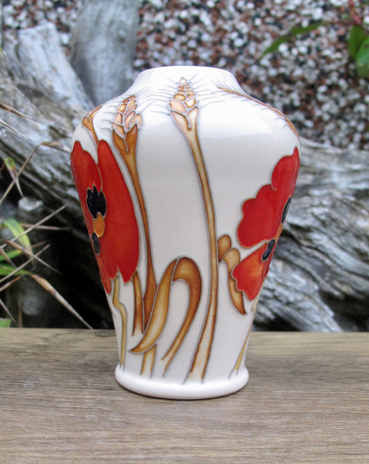 Moorcroft HARVEST POPPY Vase shape 576/4 Emma Bossons