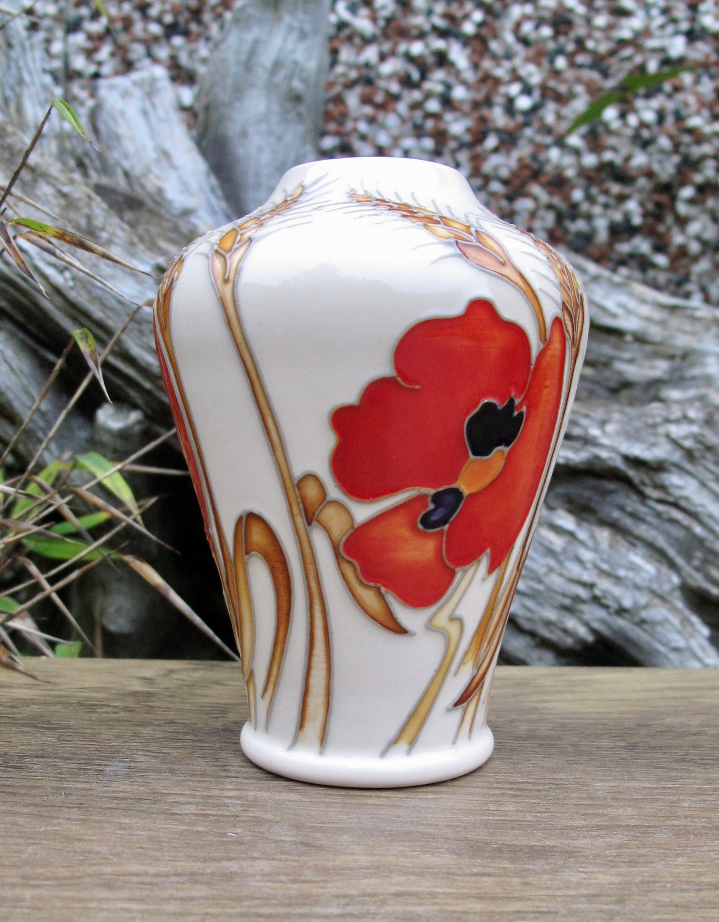 Moorcroft HARVEST POPPY Vase shape 576/4 Emma Bossons