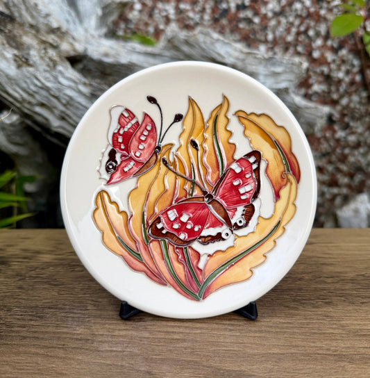 Moorcroft BUTTERFLY TRIAL Tray 780/4 Retail Price £110 #1