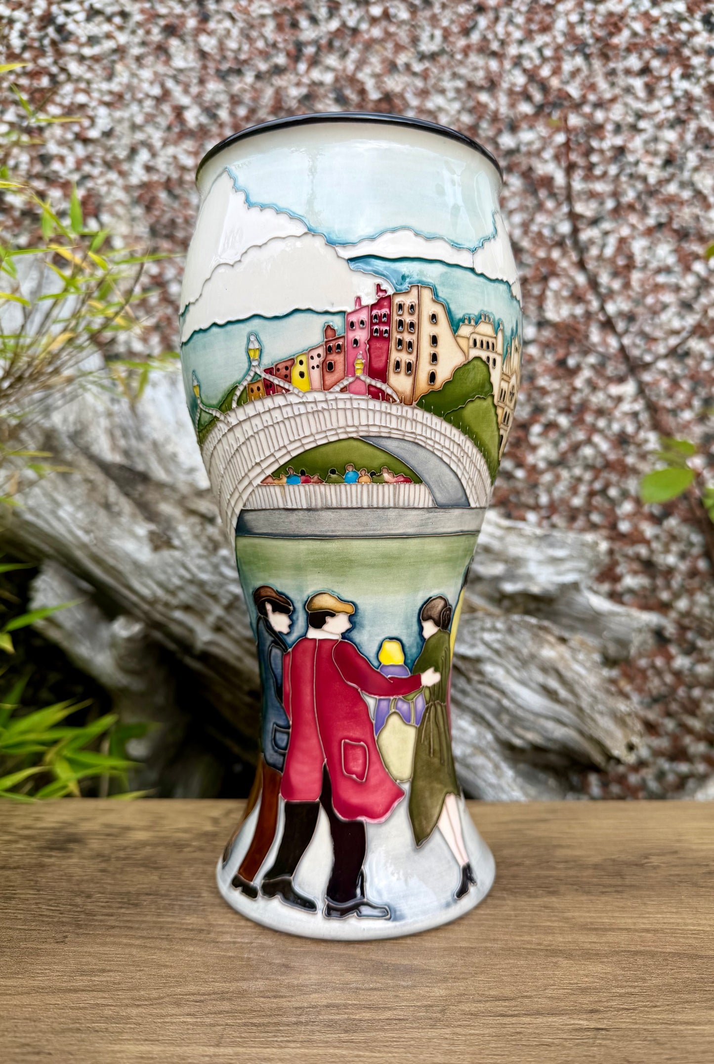 Moorcroft's DUBLIN'S FAIR CITY 6/9 Vase Limited Edition 6/10 Retail Price £1165