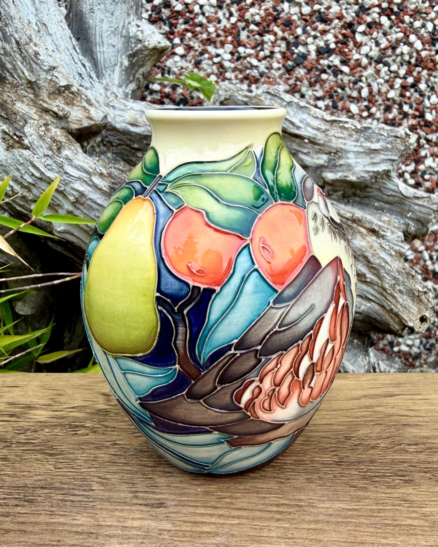 Moorcroft PARTRIDE ORCHARD 3/5 Vase Numbered Edition 25. Retail Price £550