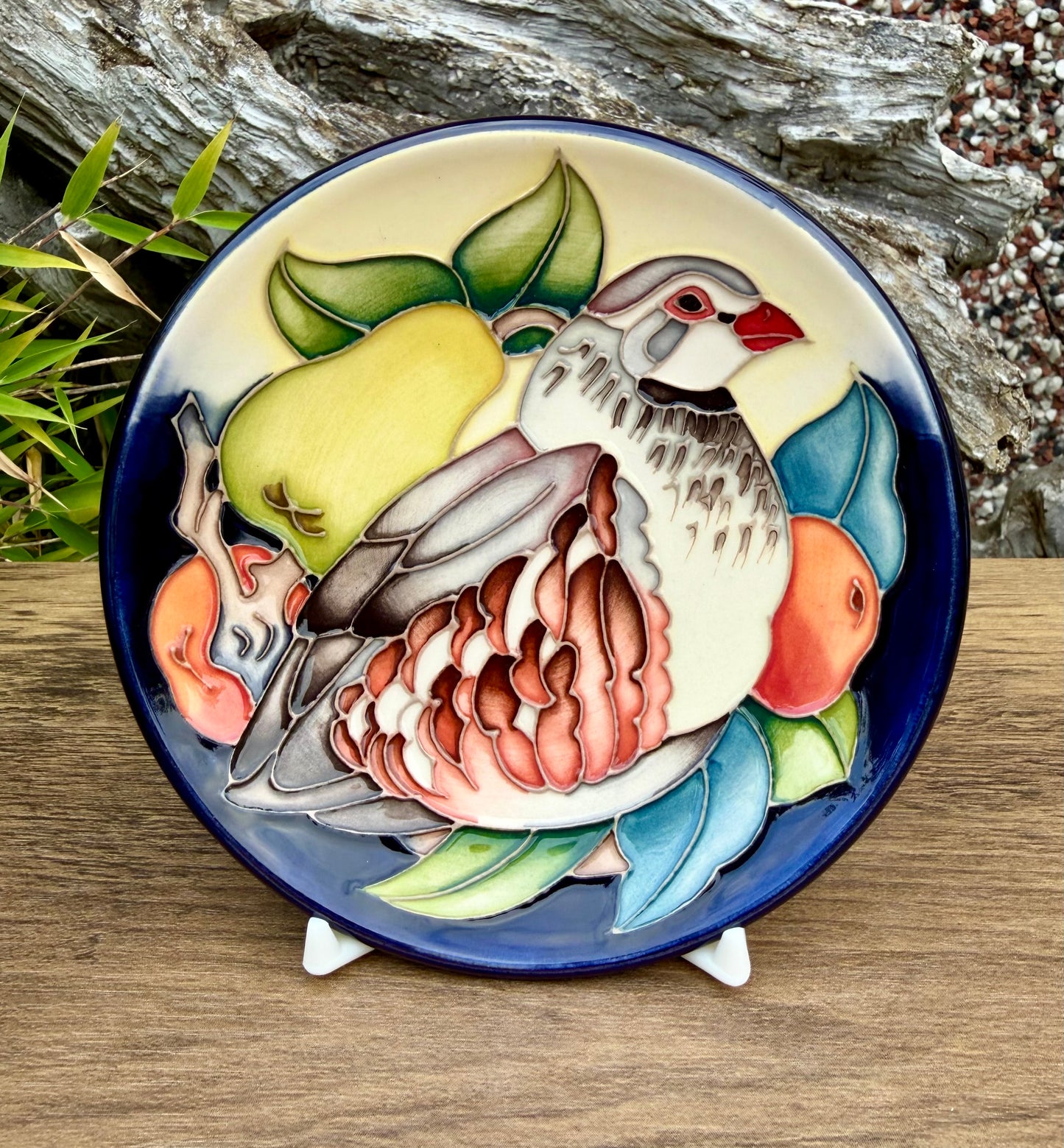 Moorcroft PARTRIDGE ORCHARD Tray Coaster 780/4 Retail Price £250