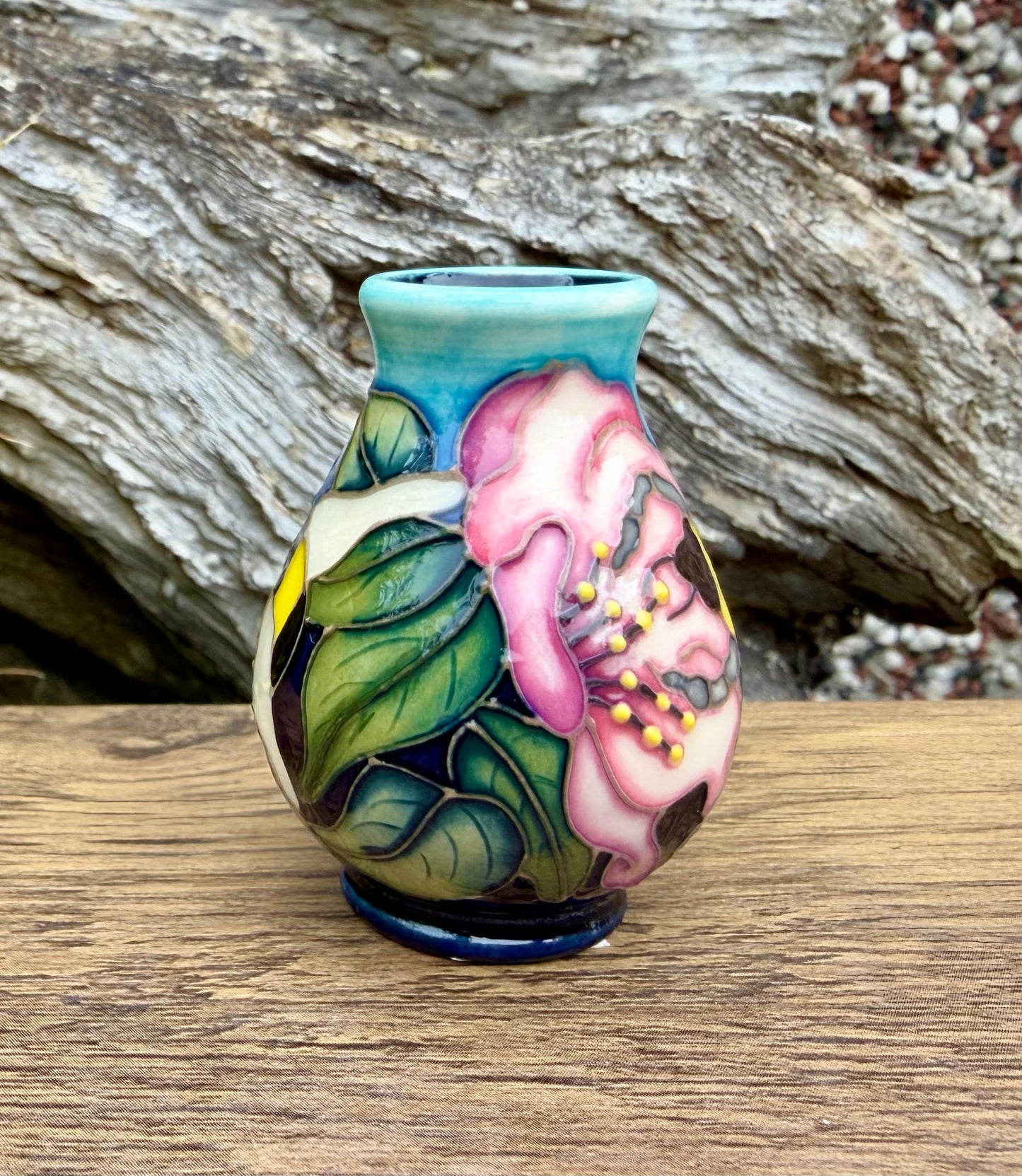 Moorcroft NECKAR SEEKERS Miniature Vase 7/2 Retail Price £124