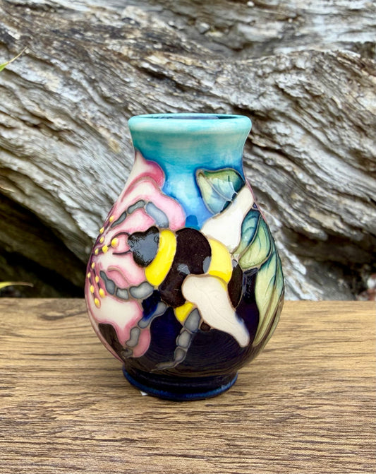 Moorcroft NECKAR SEEKERS Miniature Vase 7/2 Retail Price £124