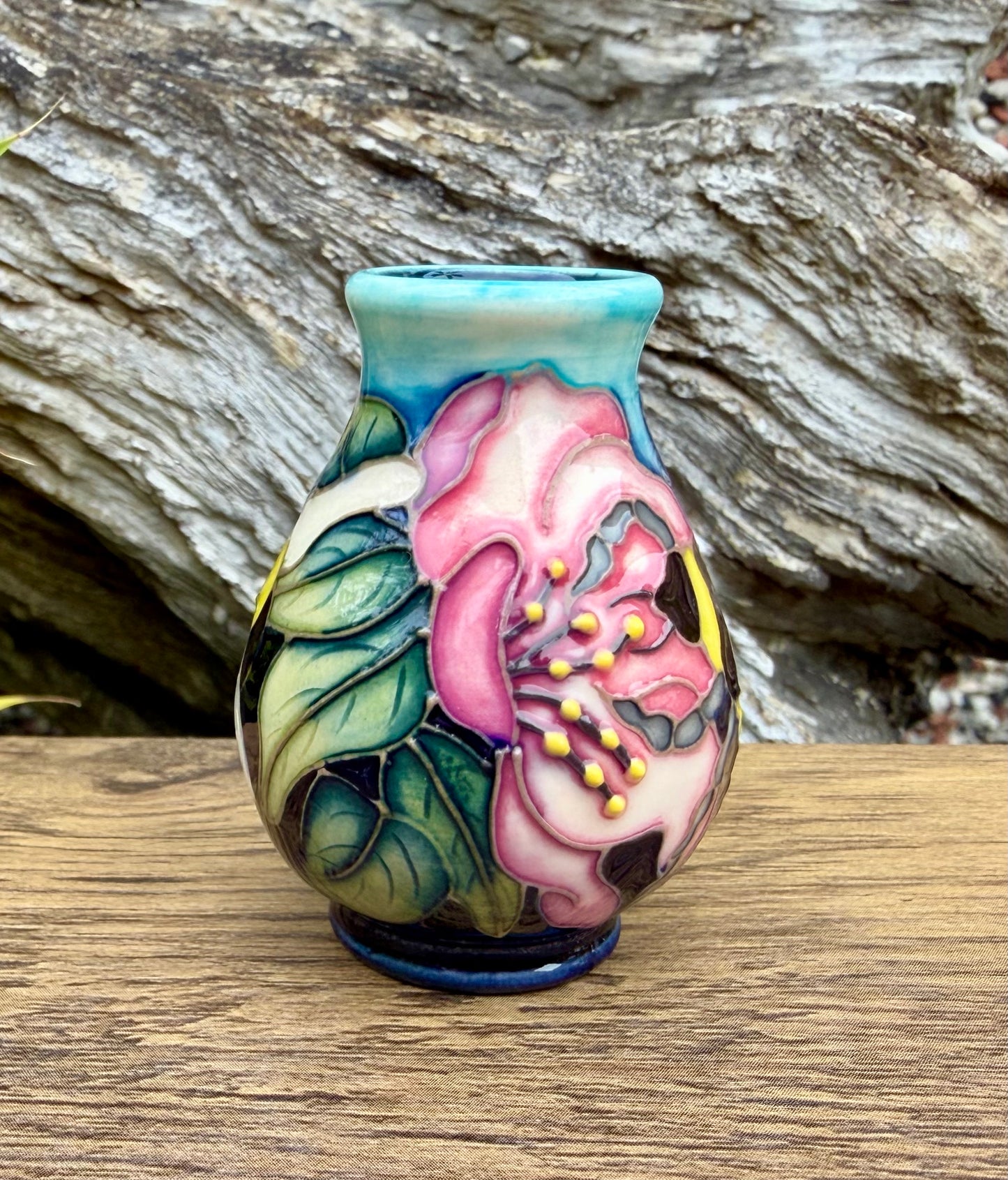 Moorcroft NECKAR SEEKERS Miniature Vase 7/2 Retail Price £124