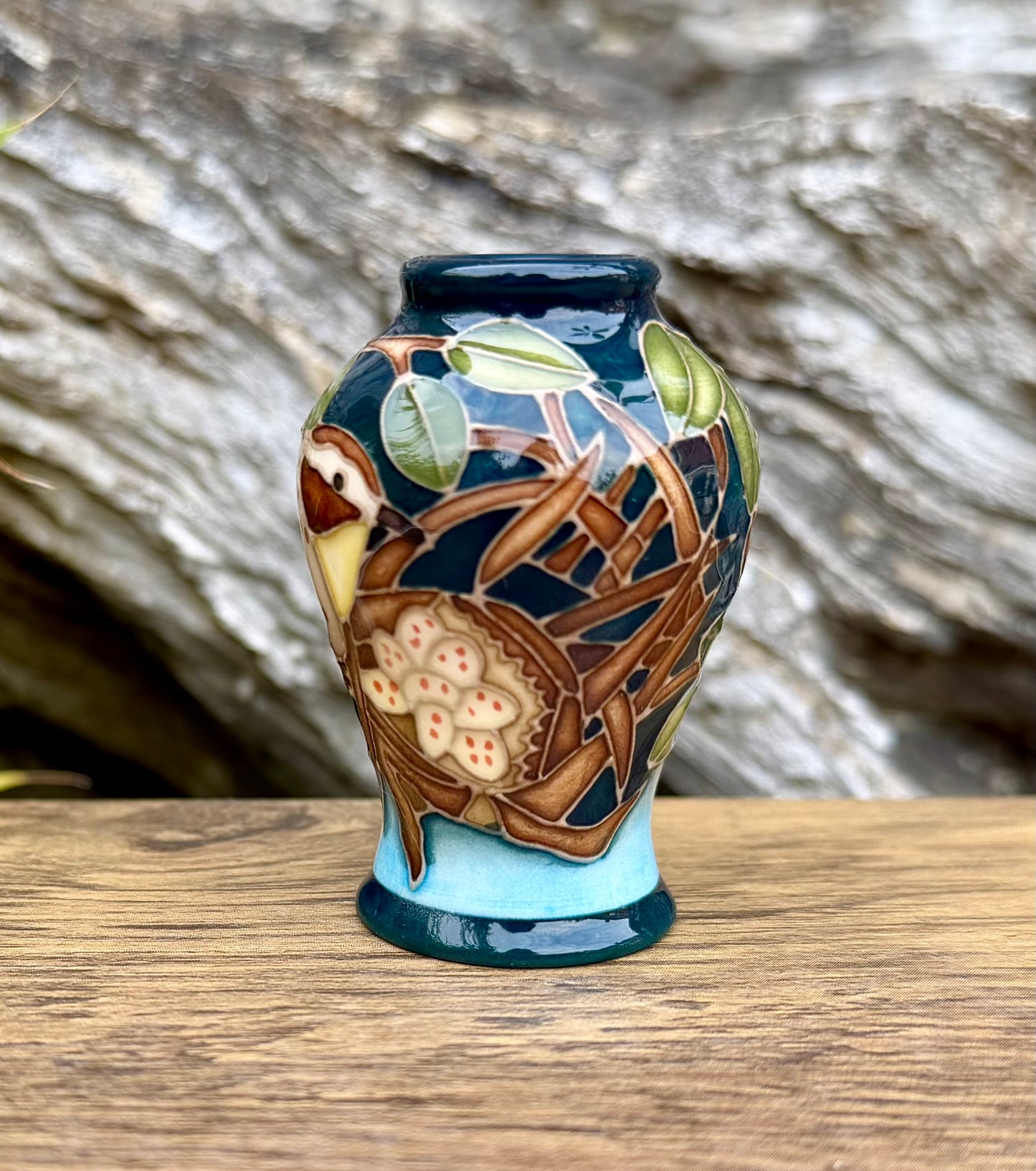 Moorcroft Miniature APRIL'S SONG 65/2 Vase 2026 Retail Price £192 WREN