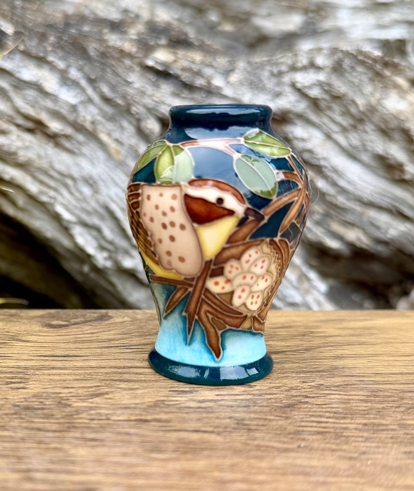 Moorcroft Miniature APRIL'S SONG 65/2 Vase 2026 Retail Price £192 WREN