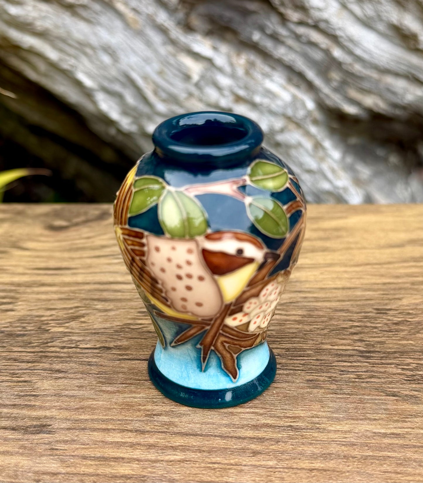Moorcroft Miniature APRIL'S SONG 65/2 Vase 2026 Retail Price £192 WREN