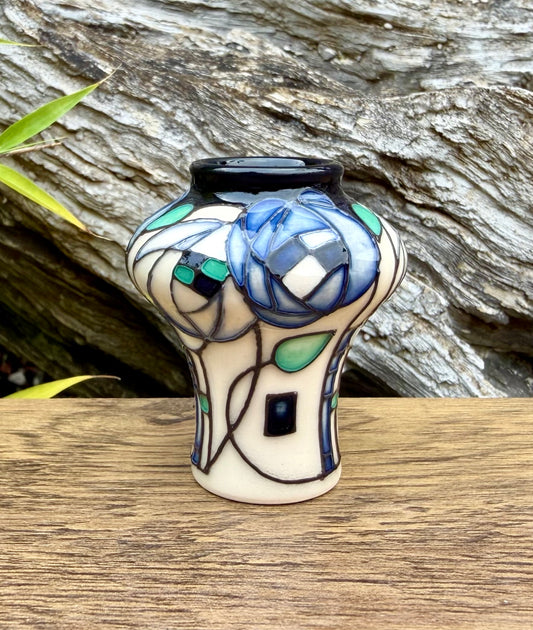 Moorcroft DECEMBER ROSE Miniature 10/2 Vase Retail Price £149