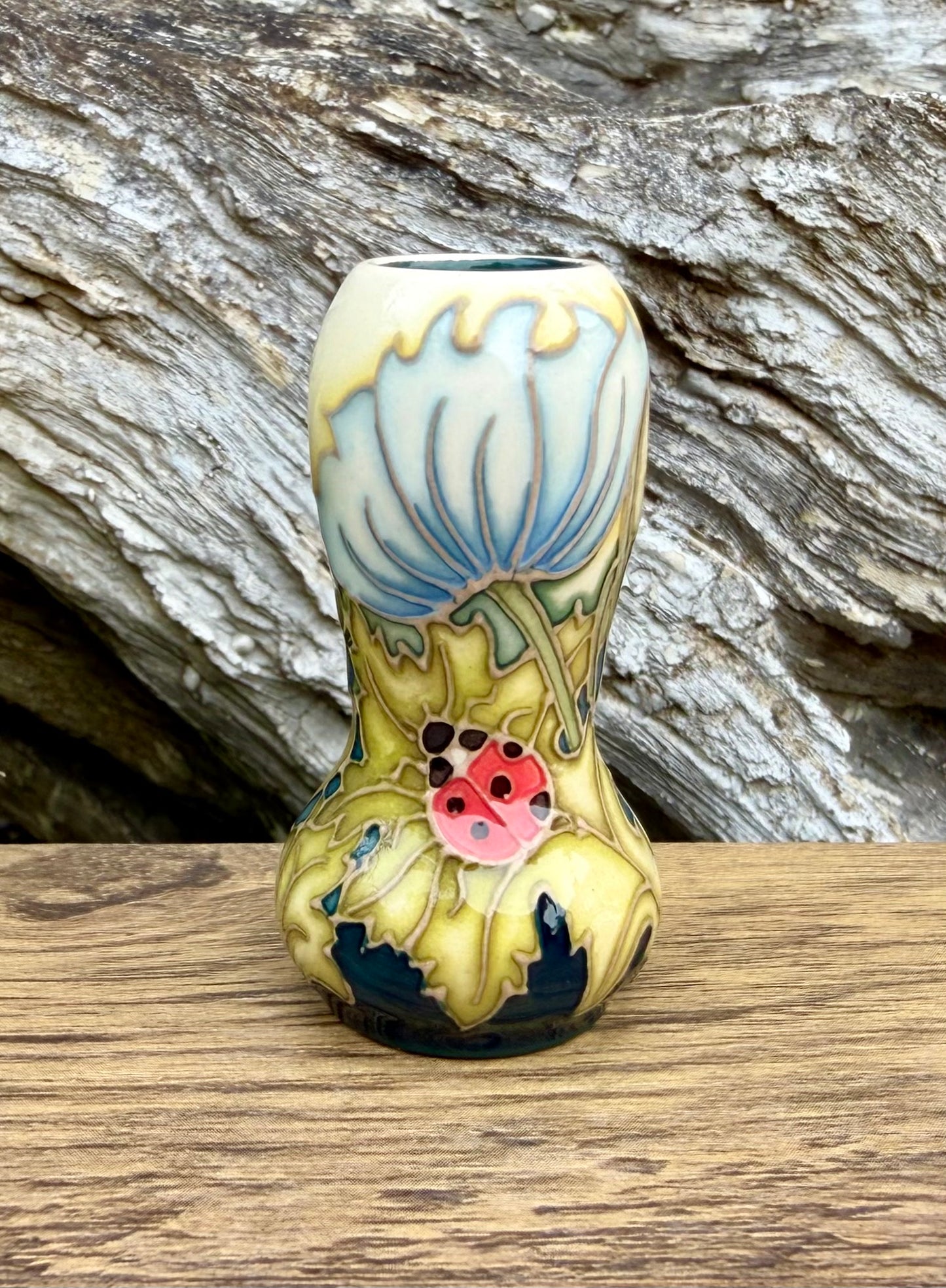Moorcroft Miniature MARCH AWAKING 92/2 Vase Retail Price £171