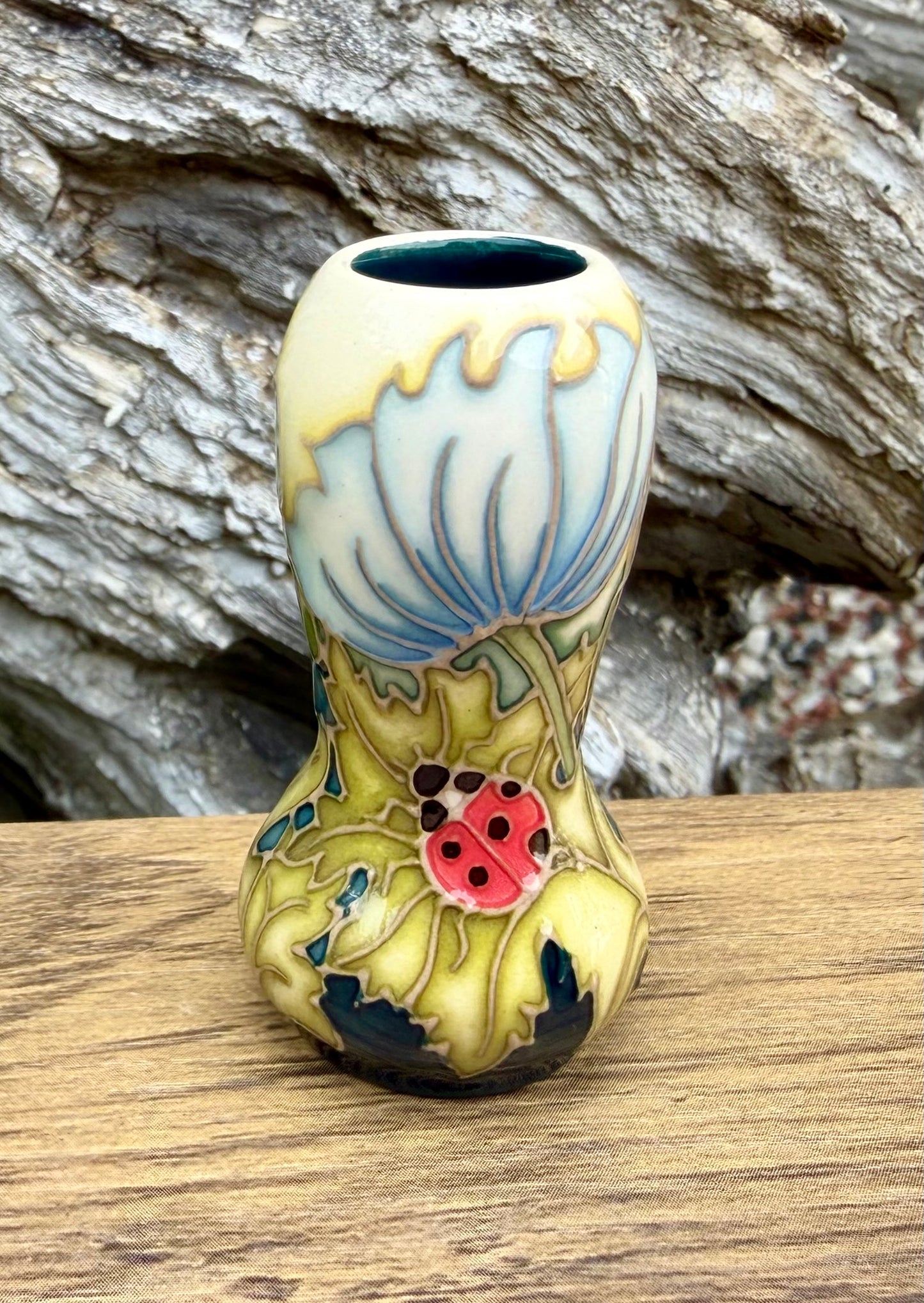 Moorcroft Miniature MARCH AWAKING 92/2 Vase Retail Price £171
