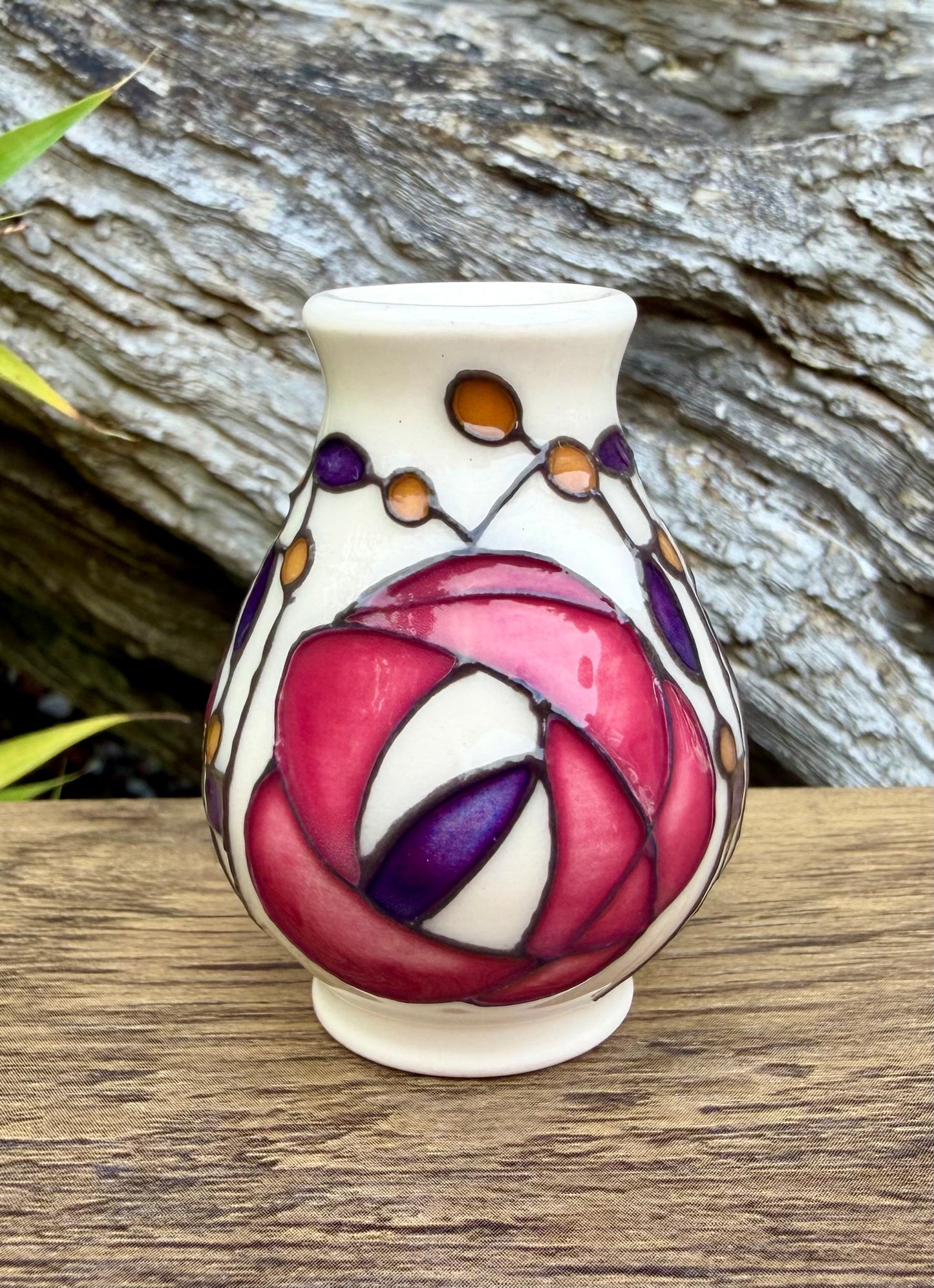 Moorcroft Miniature GLEBE vase 7/2 Retail Price £94