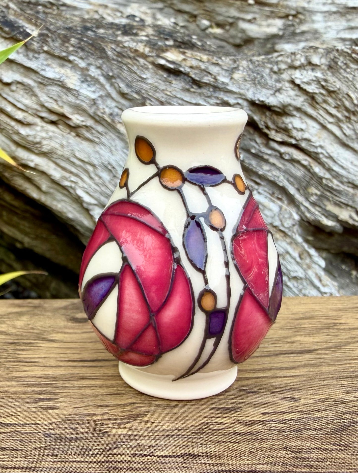 Moorcroft Miniature GLEBE vase 7/2 Retail Price £94