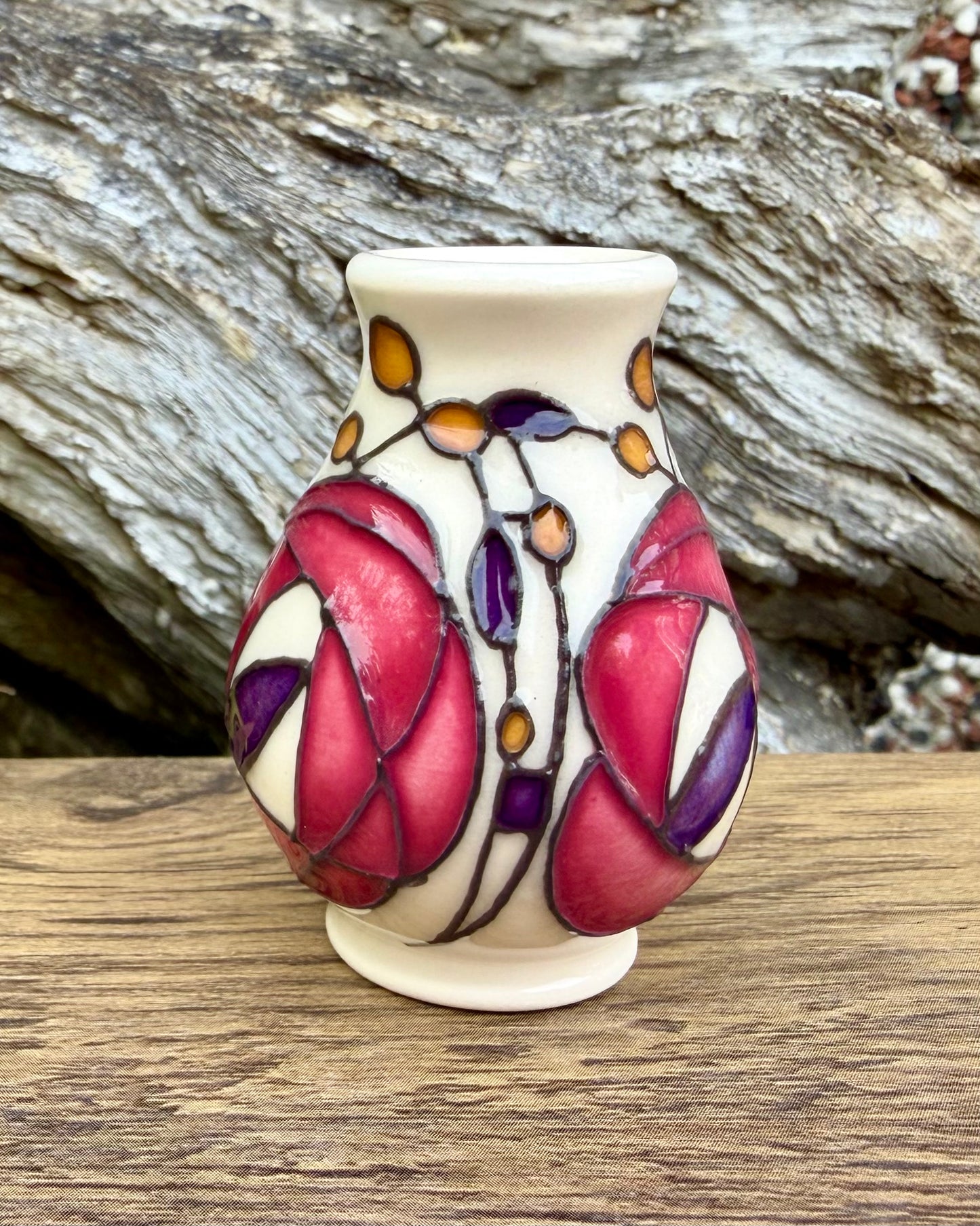 Moorcroft Miniature GLEBE vase 7/2 Retail Price £94