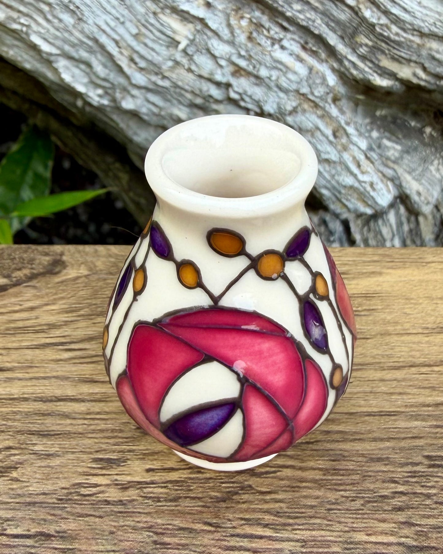 Moorcroft Miniature GLEBE vase 7/2 Retail Price £94