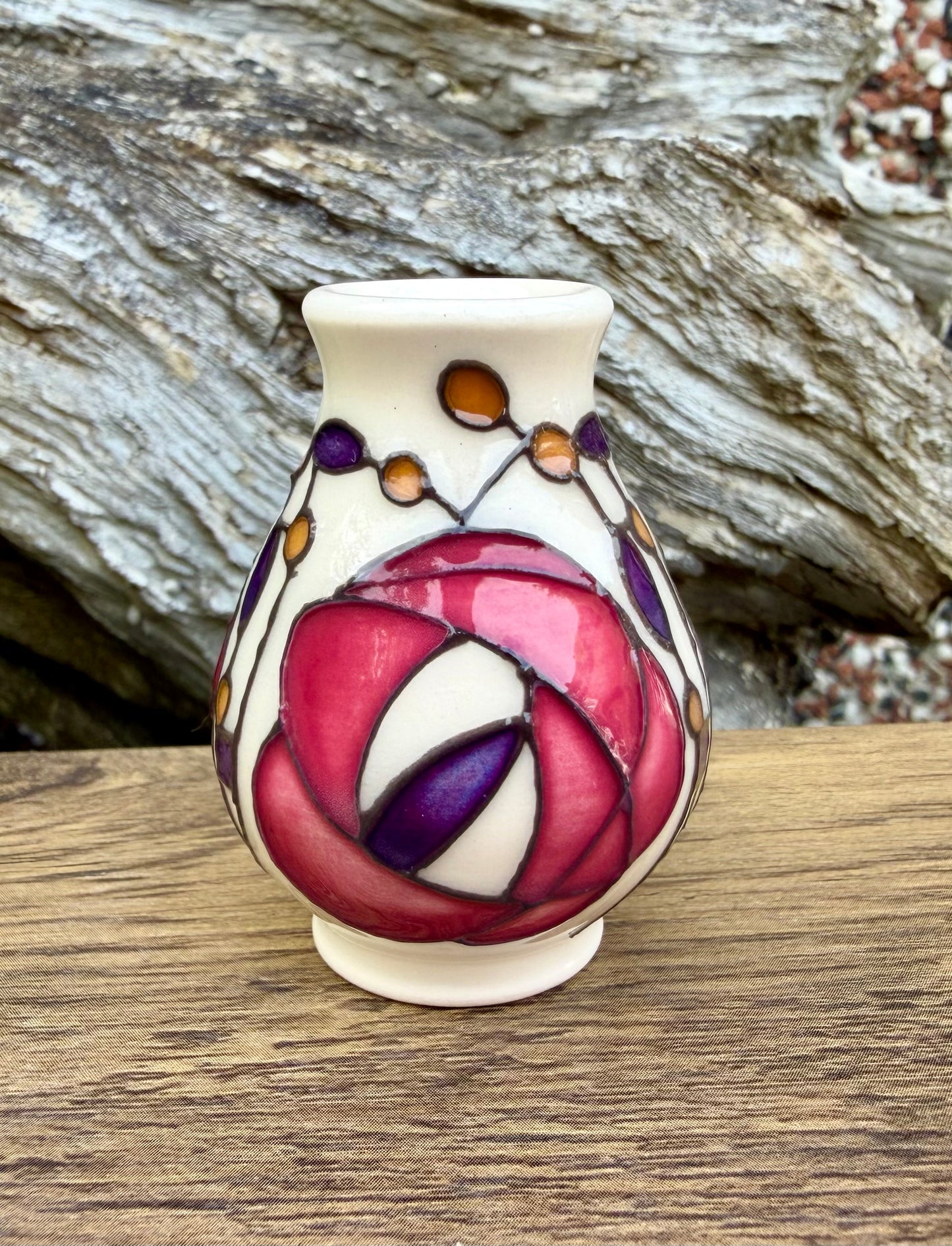 Moorcroft Miniature GLEBE vase 7/2 Retail Price £94