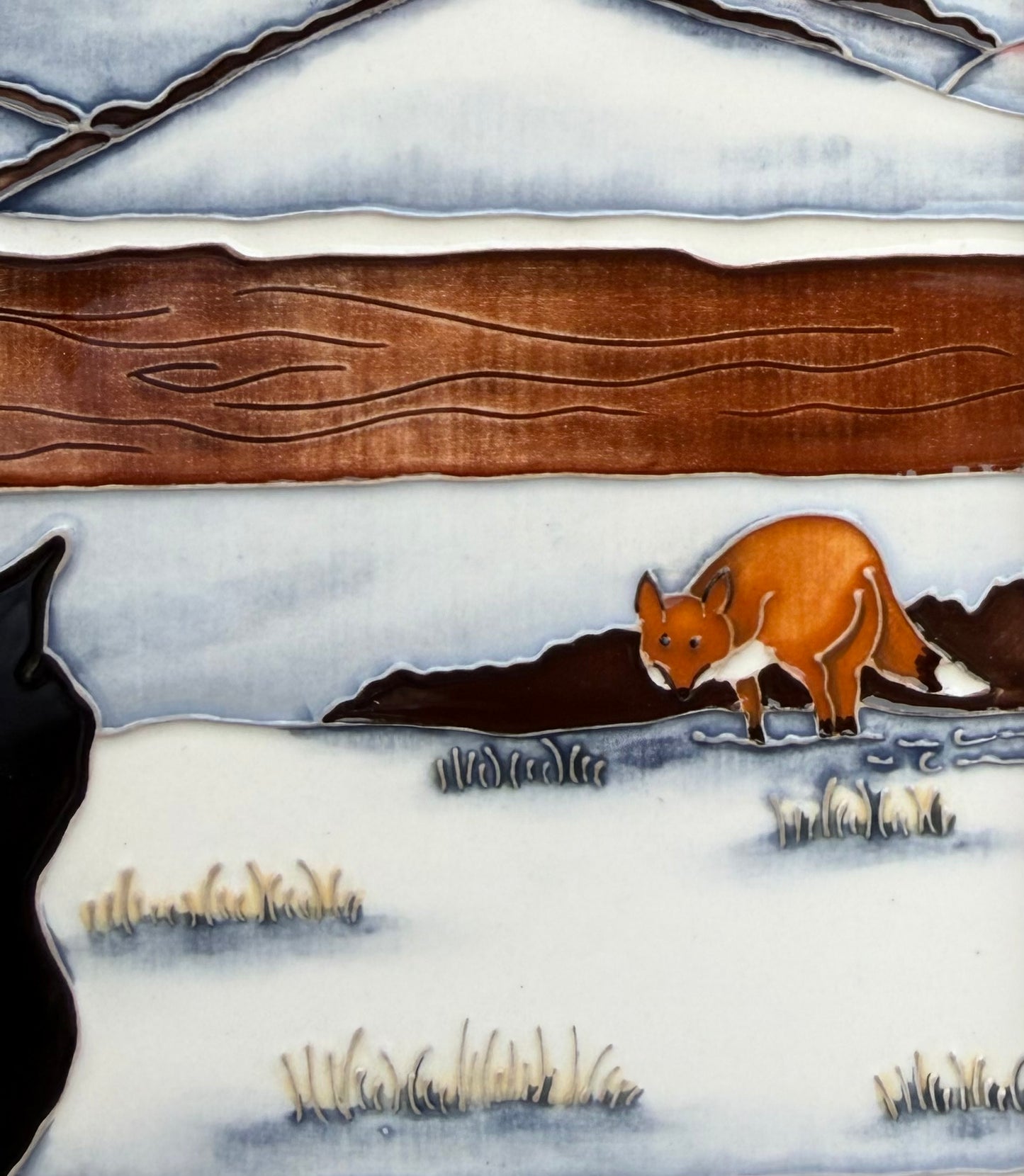 Moorcroft WHO GOES THERE Wall Plaque PLQ11 Retail Price £283 Anji Davenport