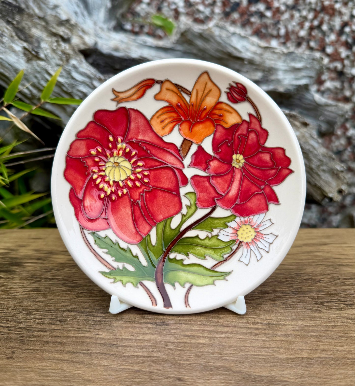 Moorcroft DAY LILY TRIAL Tray Coaster 780/4 Retail Price £120
