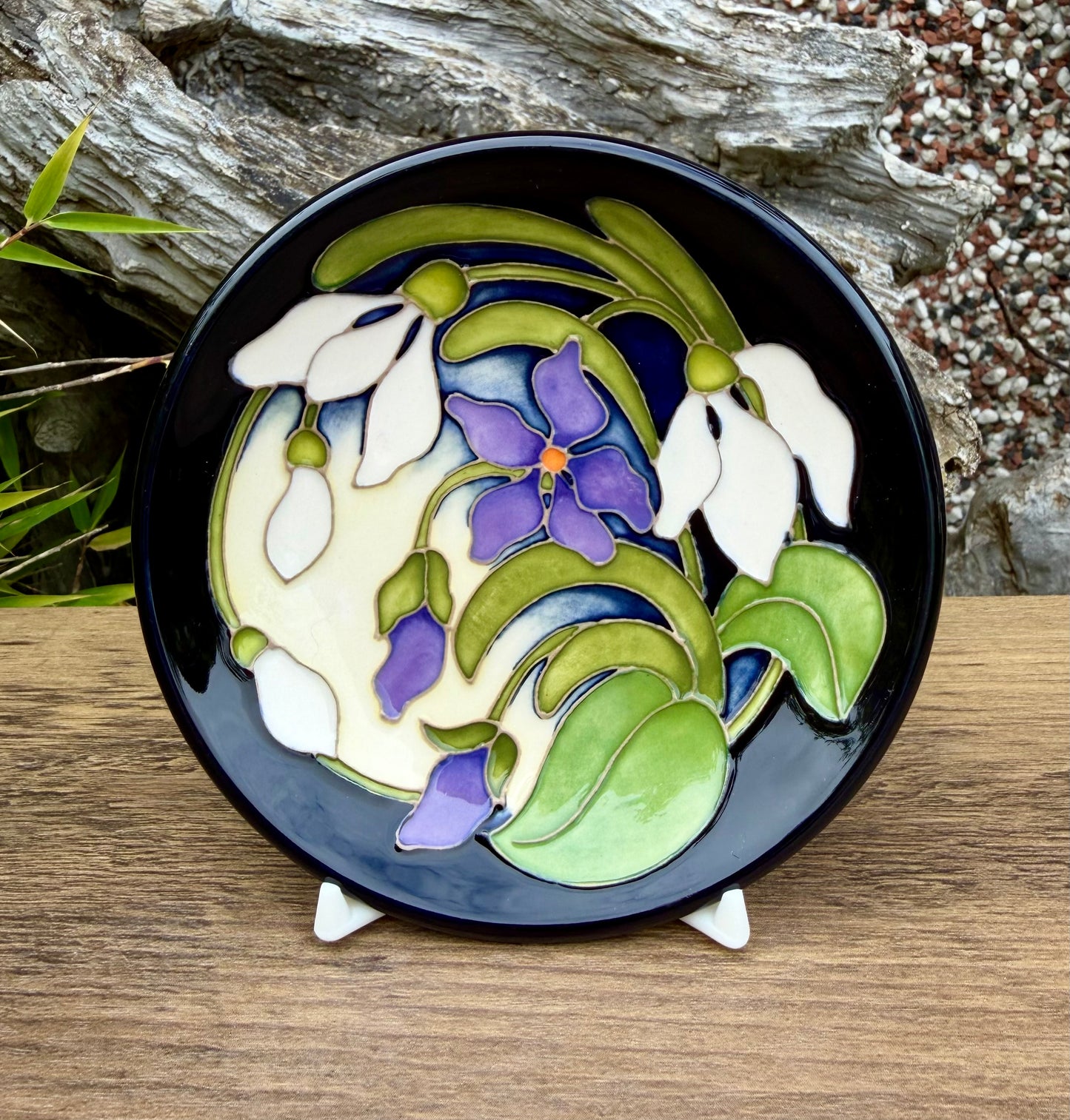 Moorcroft SNOWDROP PROFUSION Tray Coaster 780/4 Retail Price £153