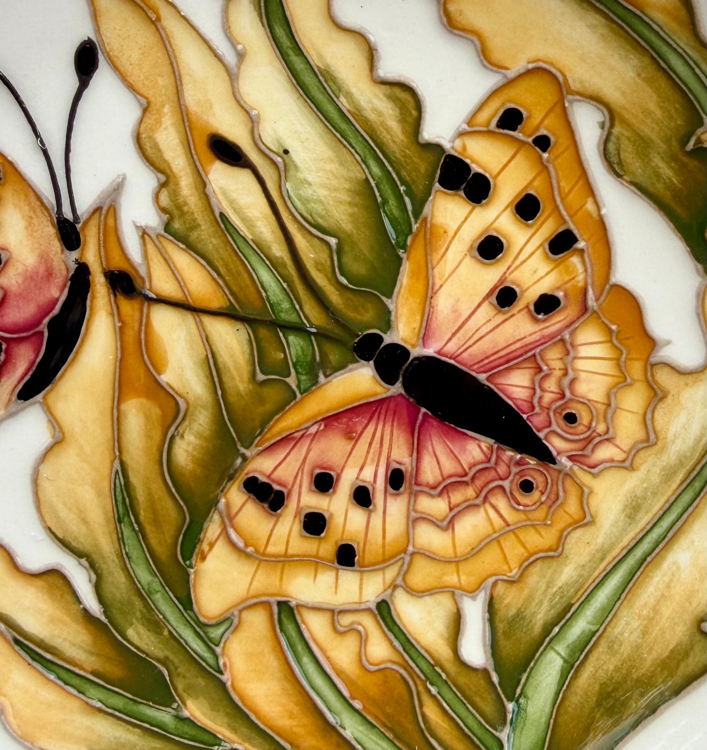 Moorcroft BUTTERFLY TRIAL Tray Coaster 780/4 Retail Price £110