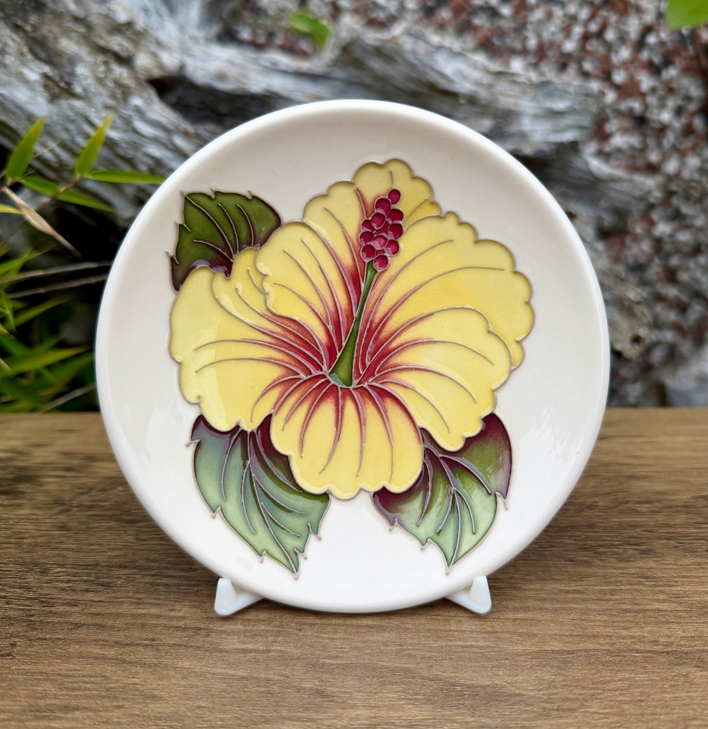 Moorcroft HIBISUS TRIAL Tray Coaster 780/4 Retail Price £130