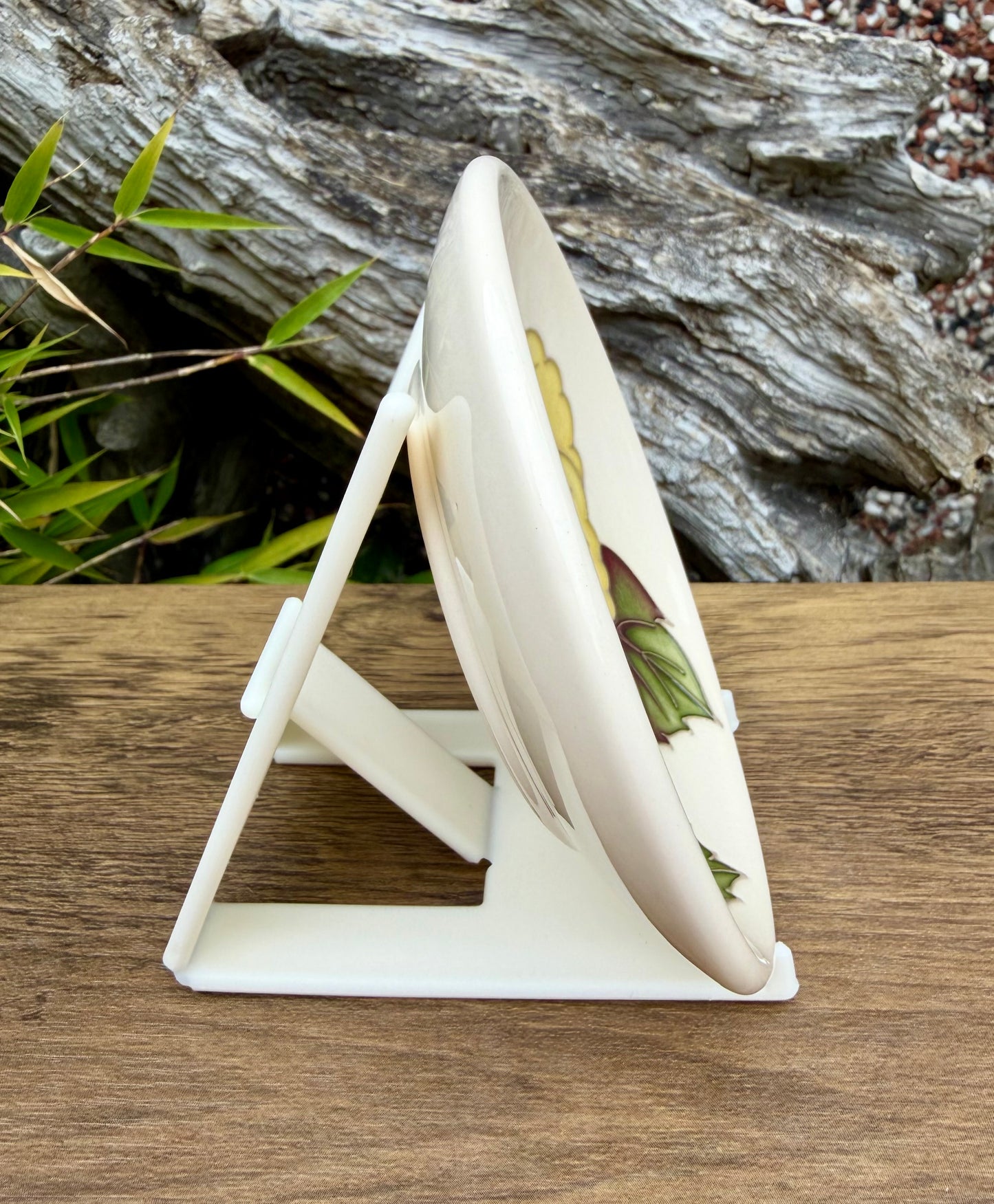 Moorcroft COLUMBINE TRIAL Tray Coaster 780/4 Retail Price £130 #2 White & Blue